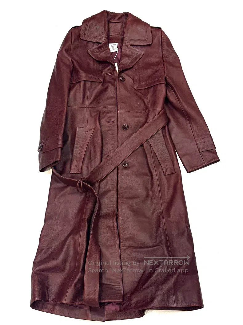 Vetements Vetements Distressed Red Brown Leather Coat Size US M / EU 48-50 / 2 - 1 Thumbnail