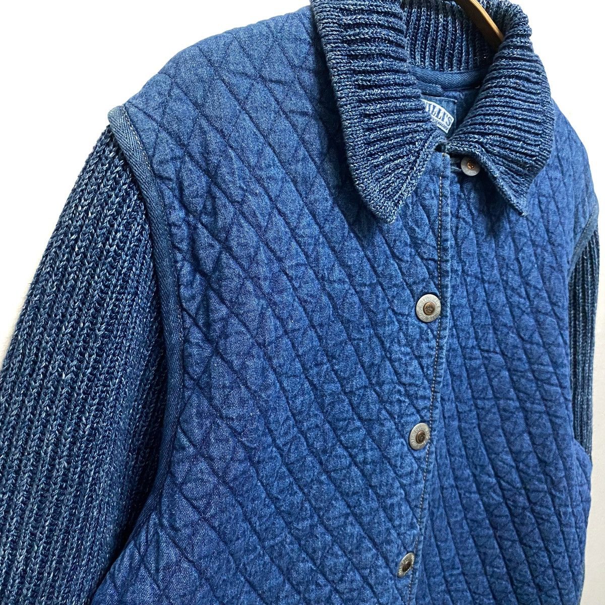 Indigo × Japanese Brand Vintage BLUE WILLI's indigo Coat Jacket Made in Denmark Size US M / EU 48-50 / 2 - 3 Thumbnail