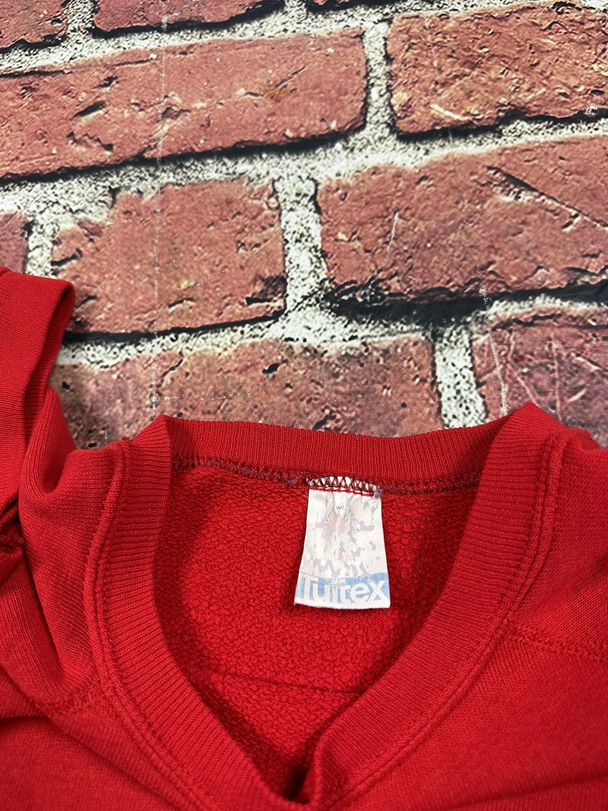 Tultex × Vintage Vintage Tultex Sweatshirt Short Sleeve Crewneck Blank Size US L / EU 52-54 / 3 - 6 Thumbnail