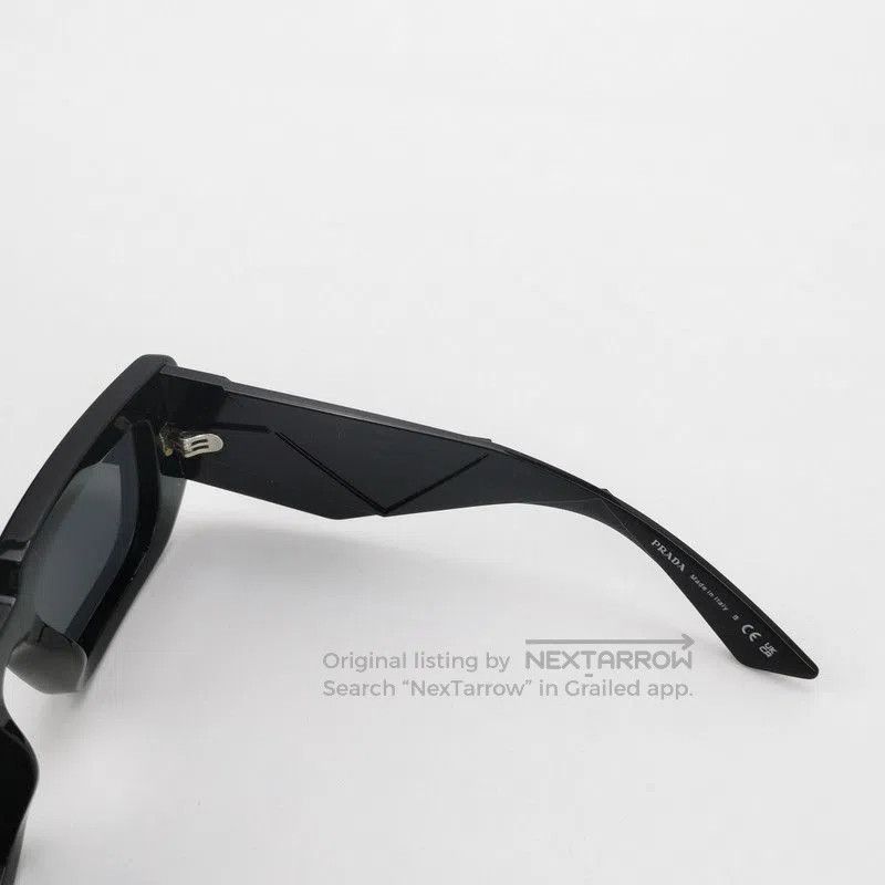 Prada Prada Full Frame Triangle Logo Sunglasses. Size ONE SIZE - 5 Thumbnail