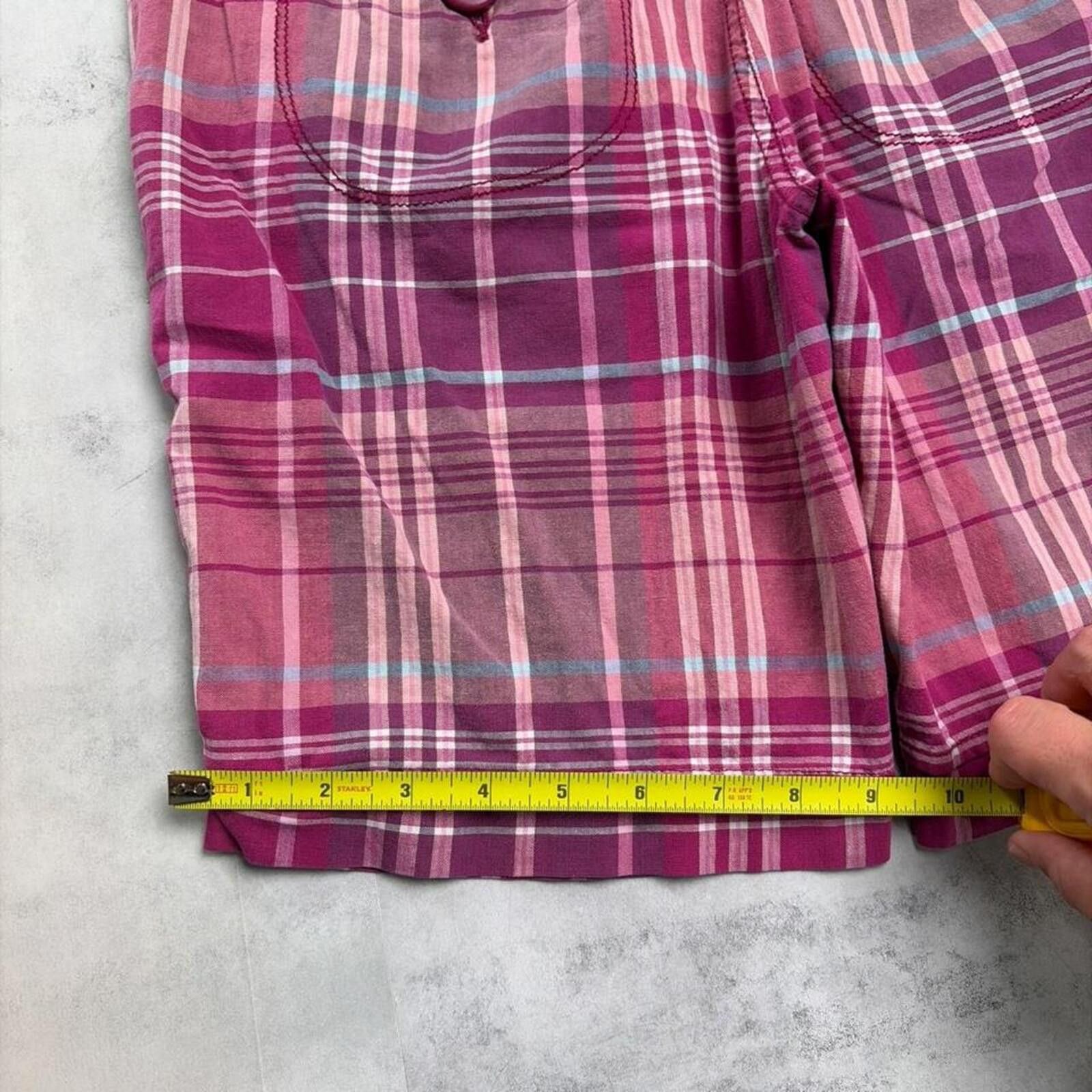 Aeropostale Y2K Purple Aeropostale Grunge Plaid Mini Gothic Shorts Size 31" - 8 Thumbnail
