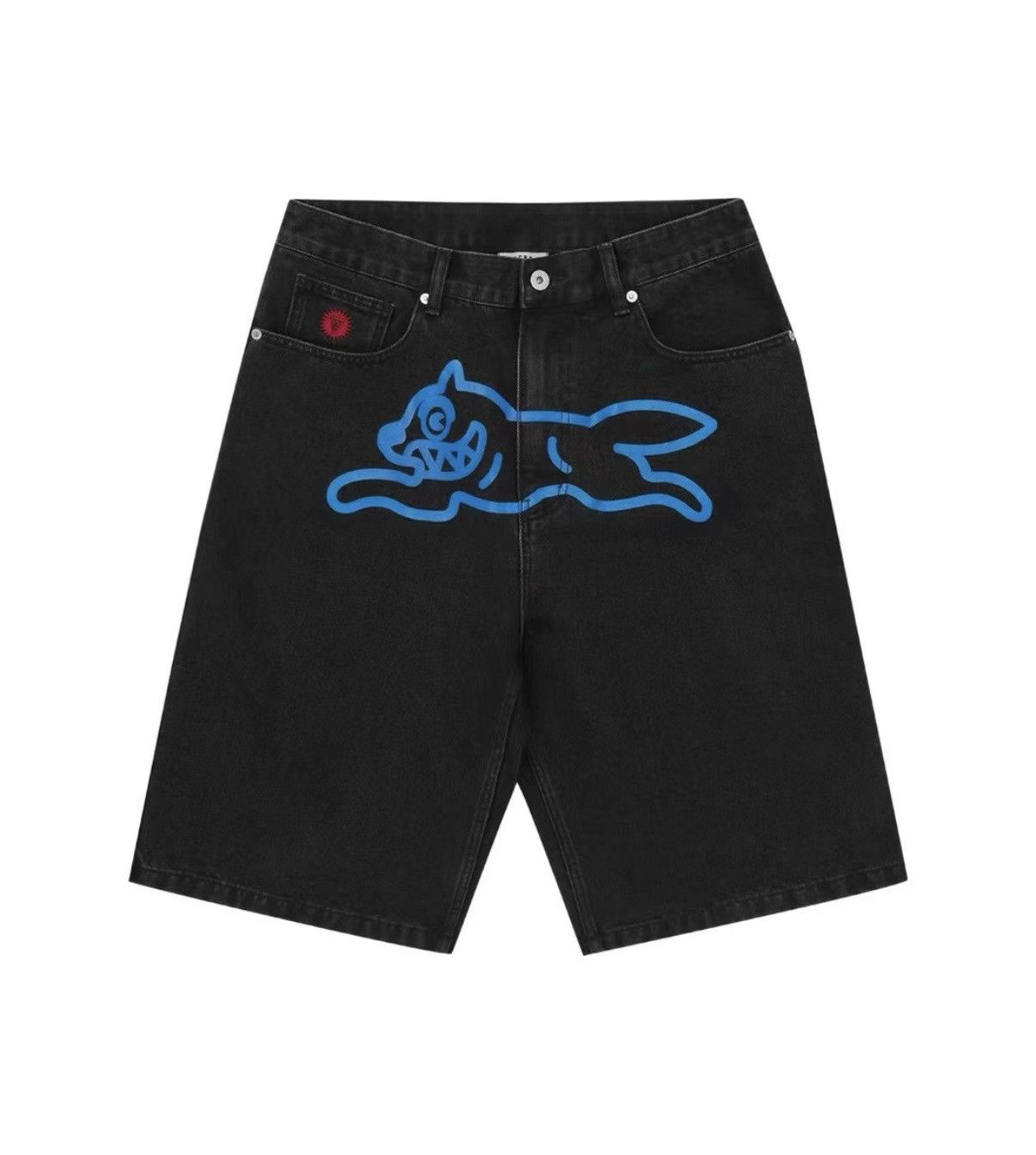 Billionaire Boys Club Billionaire Boys Club BBC Flying Dog Denim Shorts Size US 34 / EU 50 - 6 Thumbnail