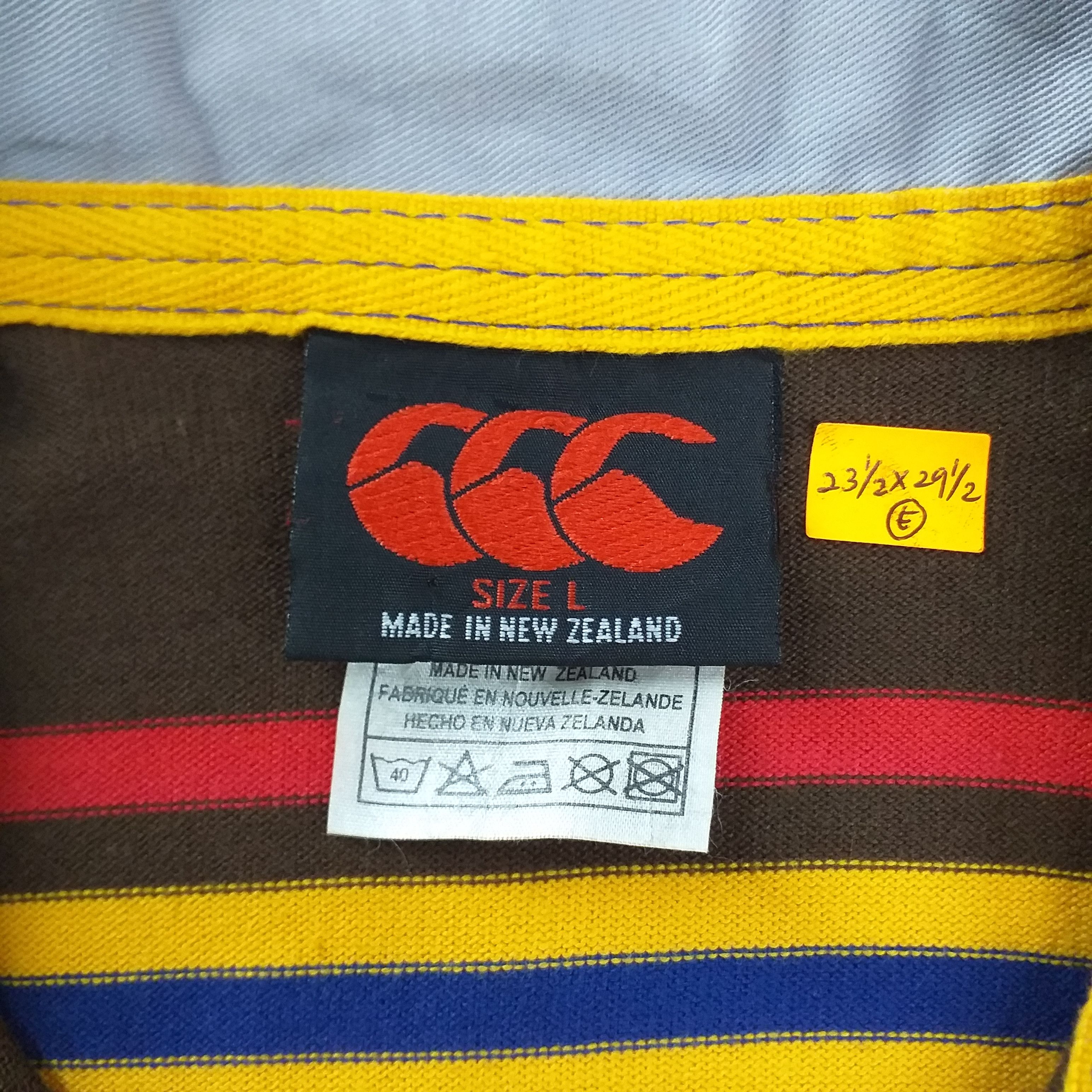 Canterbury of New Zealand Vintage Canterbury New Zealand Polo Shirt Rugby -E006 Size US L / EU 52-54 / 3 - 5 Thumbnail