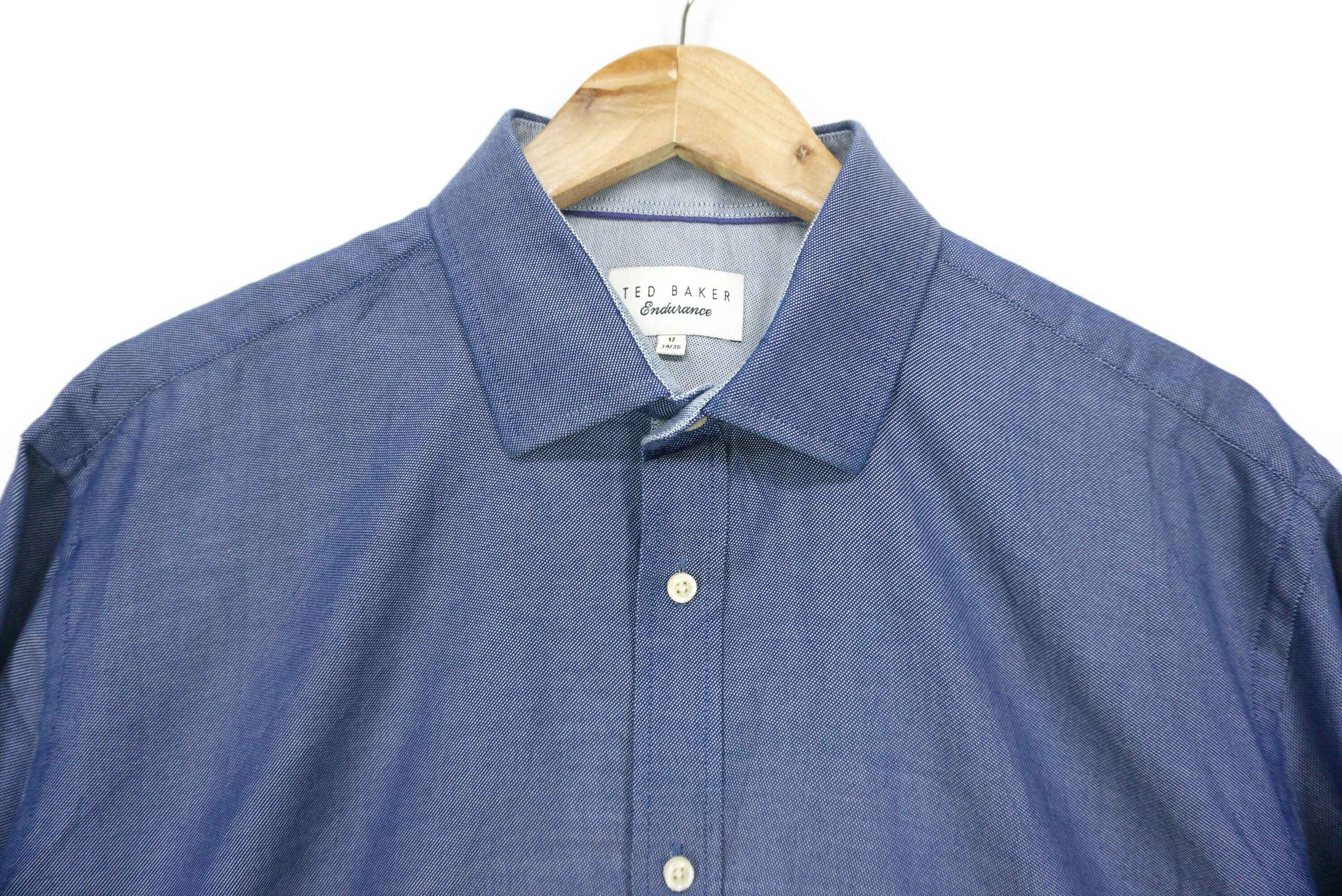Ted Baker Endurance Spread Collar Button Down Shirt Size L Size US L / EU 52-54 / 3 - 3 Thumbnail
