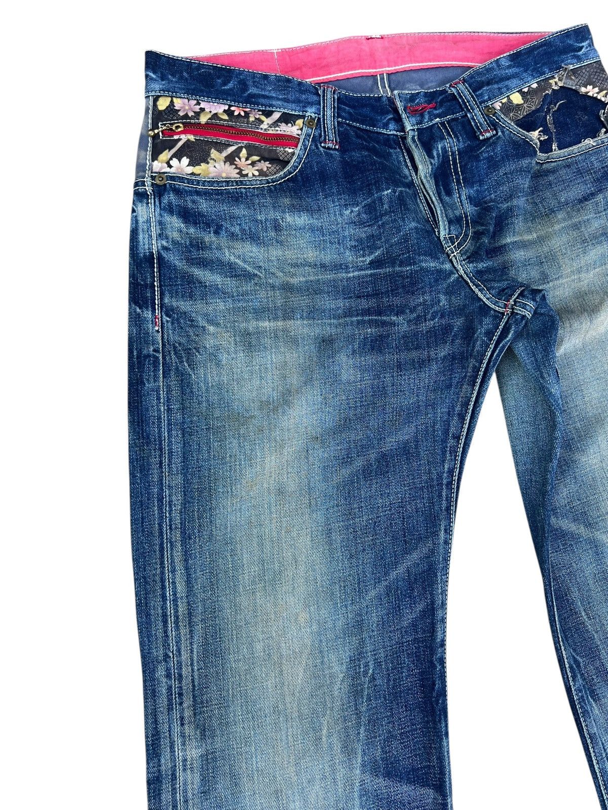 Eternal ETERNAL Japan Aging Distressed Mud Denim Hybrid Jeans Size US 32 / EU 48 - 8 Thumbnail