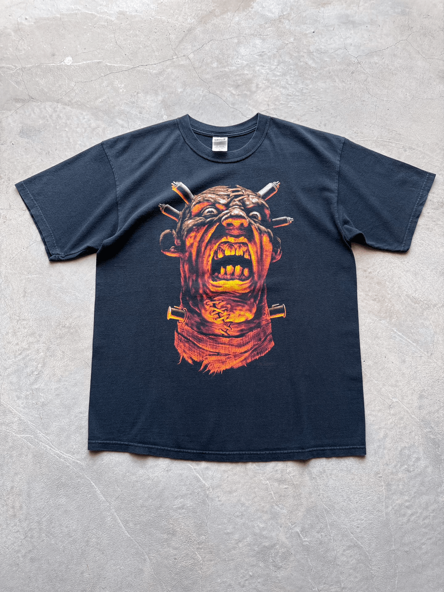 Vintage Vintage 00s Wes Benscoter Frankenstein Tee Size US L / EU 52-54 / 3 - 1 Thumbnail