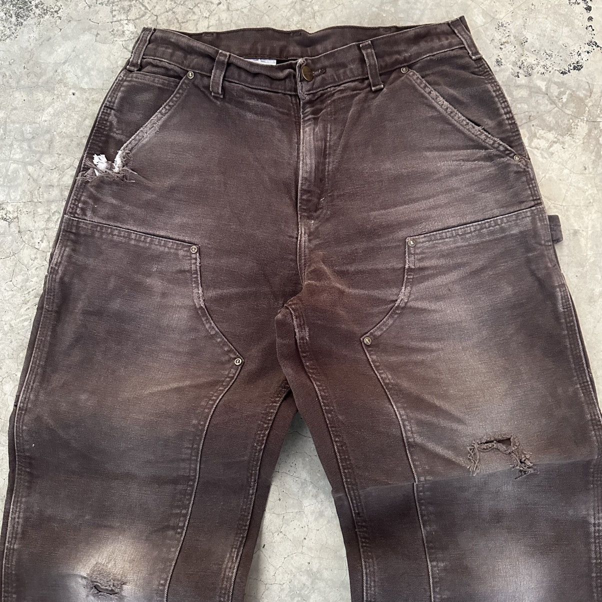 Carhartt (32x30) Crazy Vintage Y2K Distressed Carhartt Double Knee Size US 32 / EU 48 - 7 Thumbnail