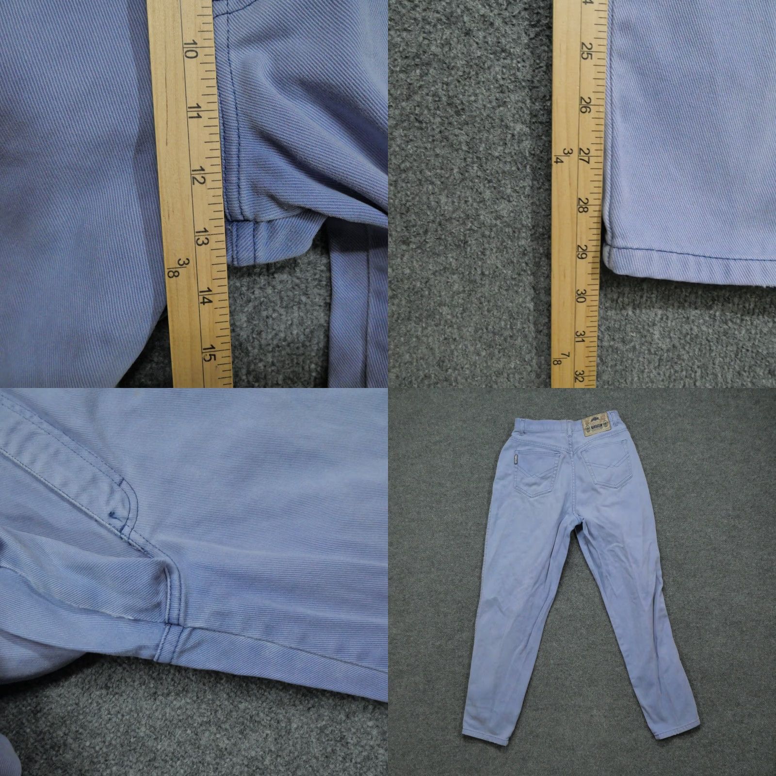 Vintage VINTAGE Gitano Jeans Womens 12 28x29 Purple High Rise Western Pants 80s Flared Denim Cotton Slim 80s Womens Jeans Boys Girls Mens Size 34" / US 12 / IT 48 - 8 Thumbnail