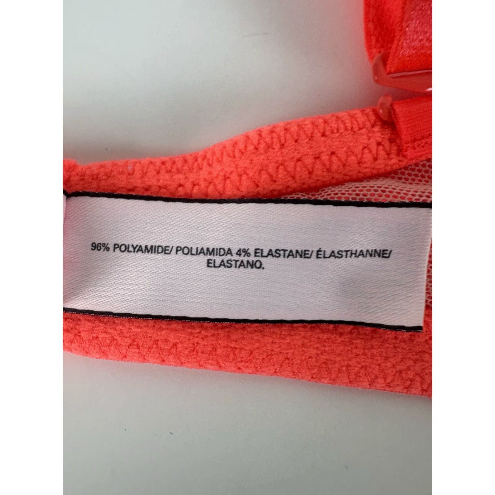 Victoria's Secret Victoria's Secret Bra Women’s 36C Lined Demi Colorblock Bright Orange Teal Size ONE SIZE - 6 Thumbnail