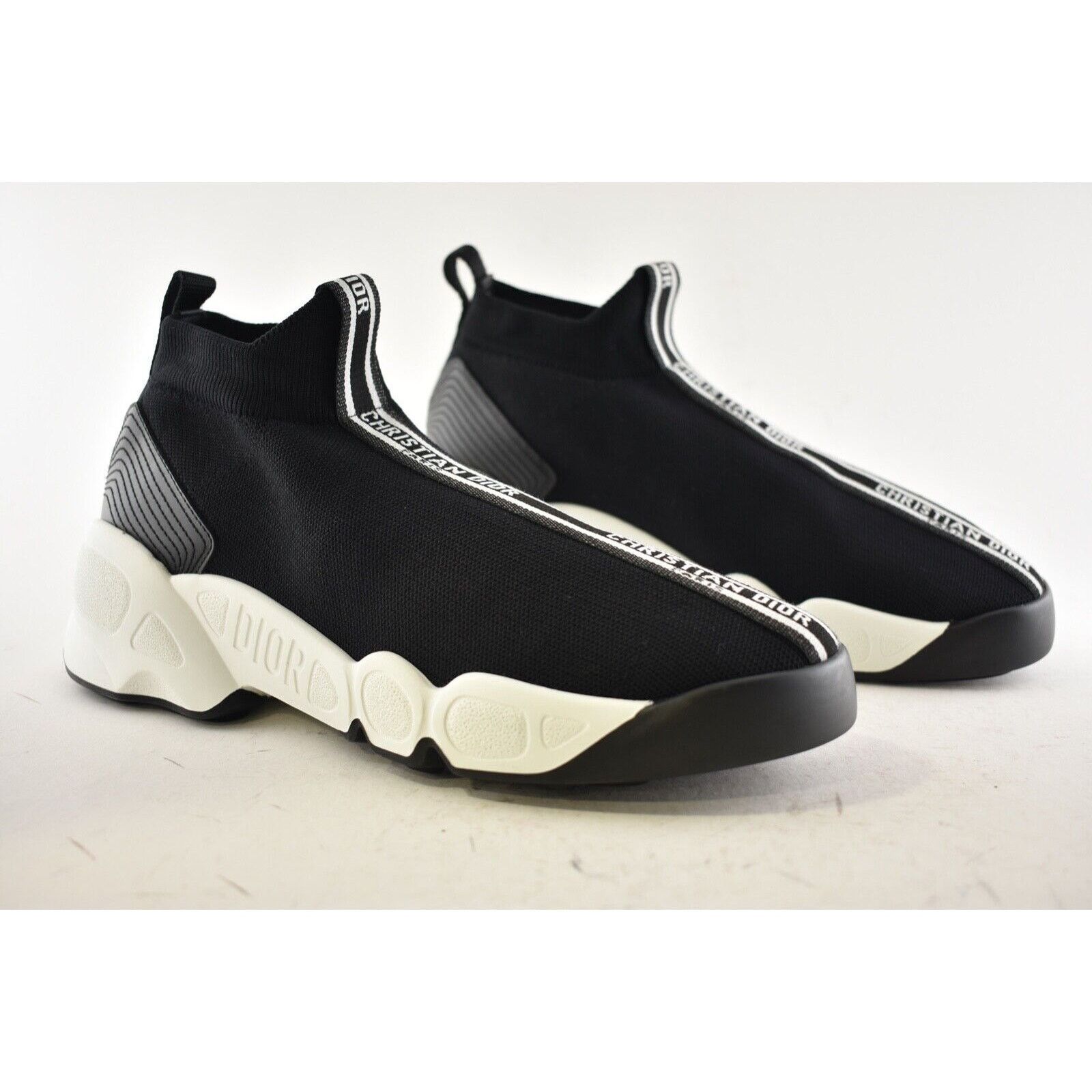 Dior Dior F. Two Point Zero Black Knit Flat Trainer Sneaker 41.5 Size US 11.5 / IT 41.5 - 3 Thumbnail