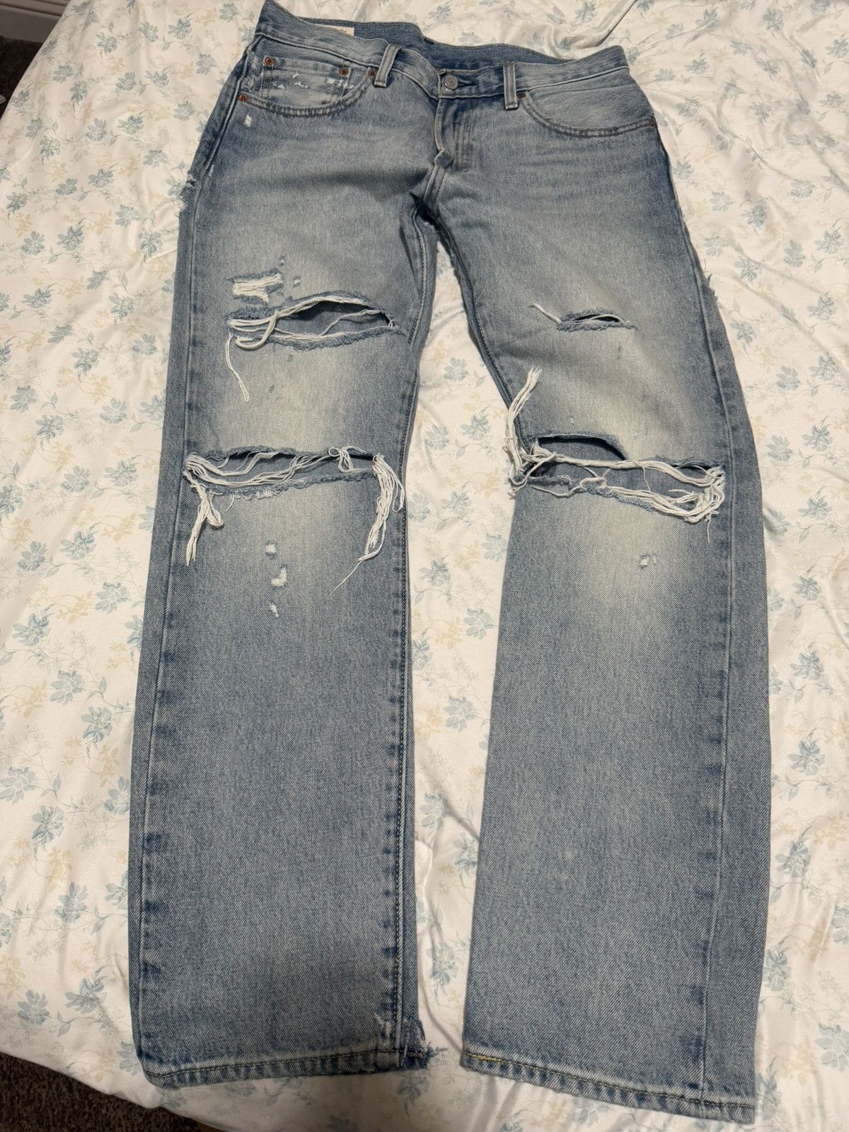 Levi's Levis 551 Ripped Boro Jeans Size US 31 - 1 Thumbnail