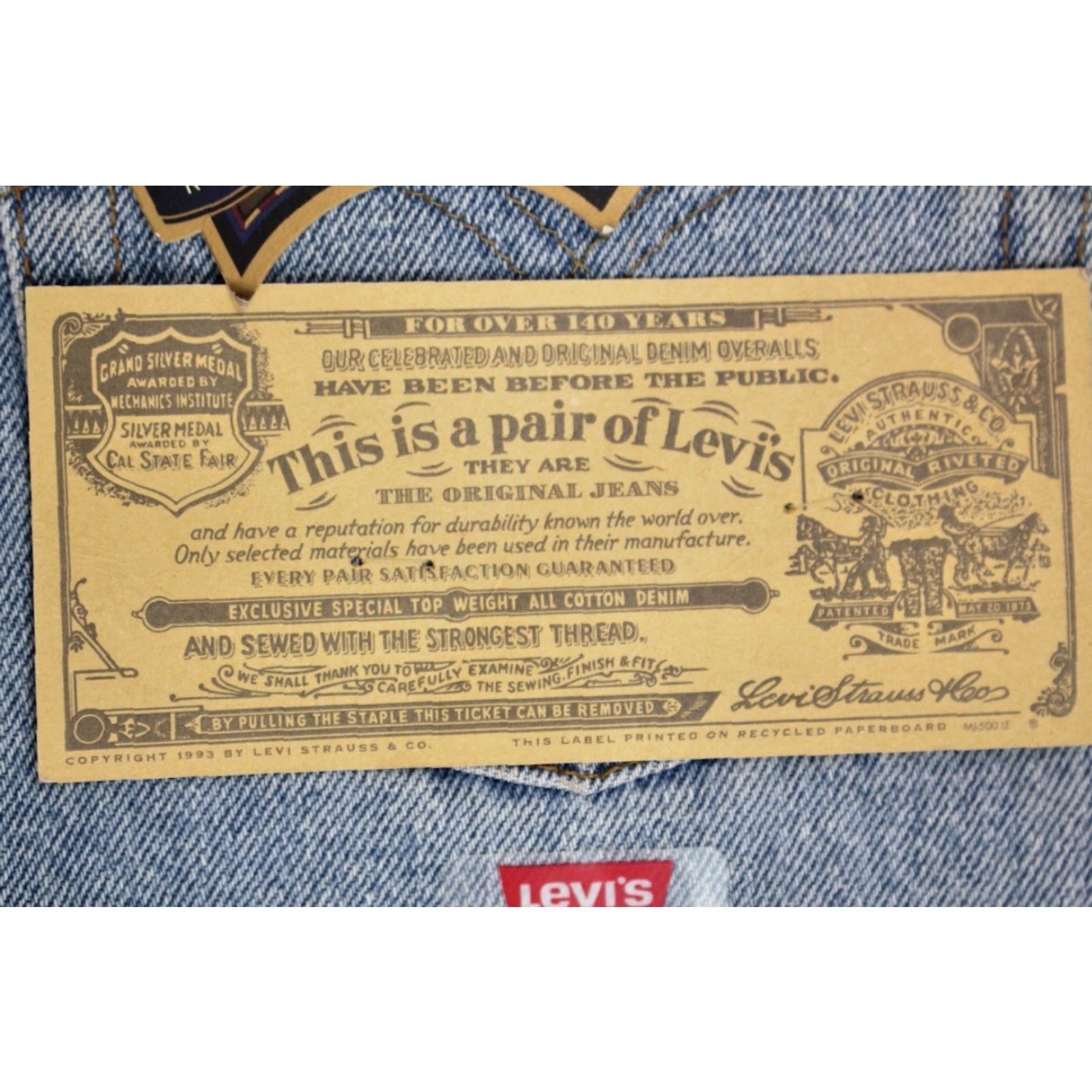 Levi's VINTAGE Levi's 555 Jeans Shirt Size US 30 / EU 46 - 7 Thumbnail