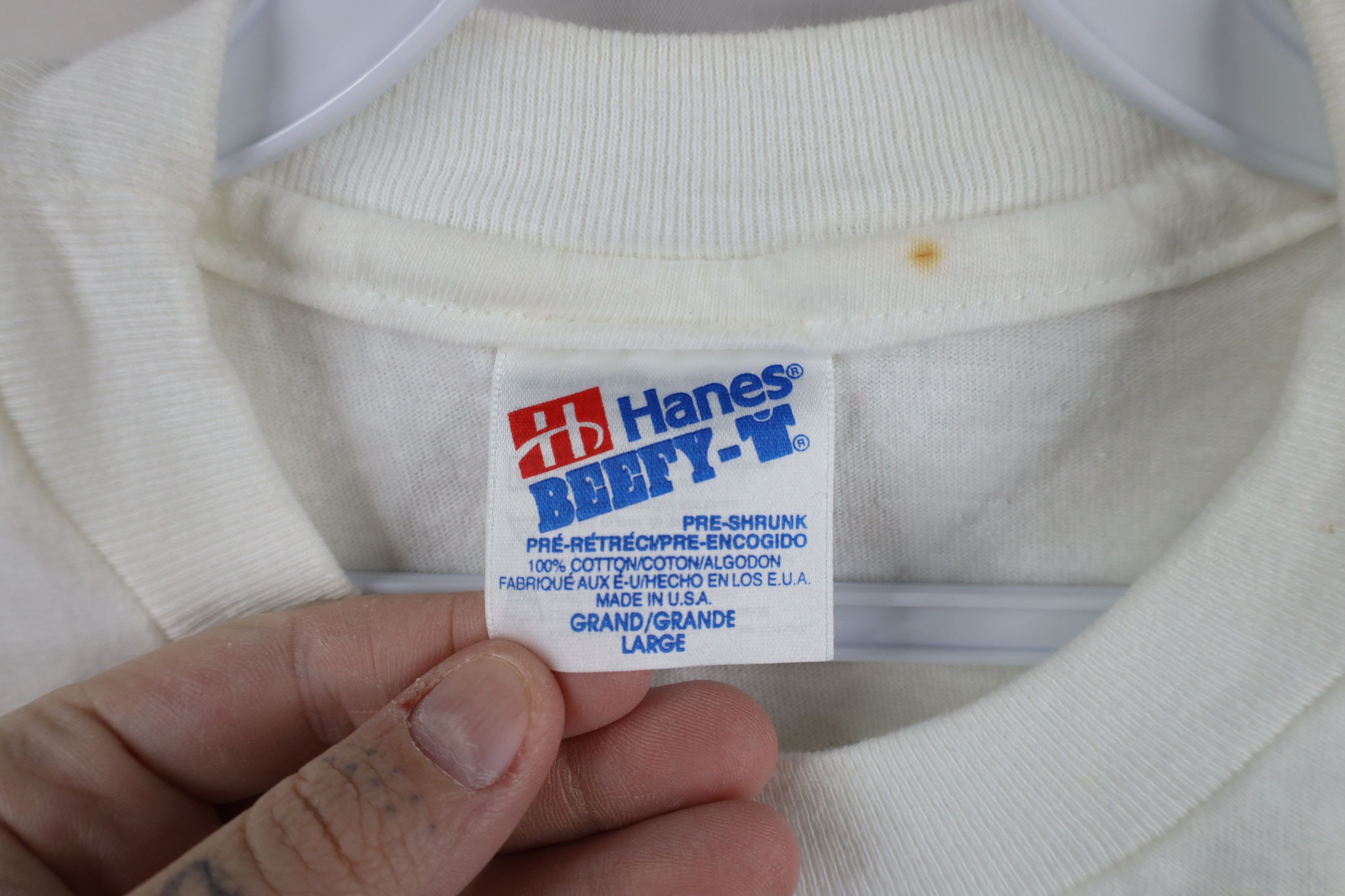 Vintage Vintage 90s ESPN The Jimmy V Foundation T-Shirt White USA Size US L / EU 52-54 / 3 - 9 Thumbnail