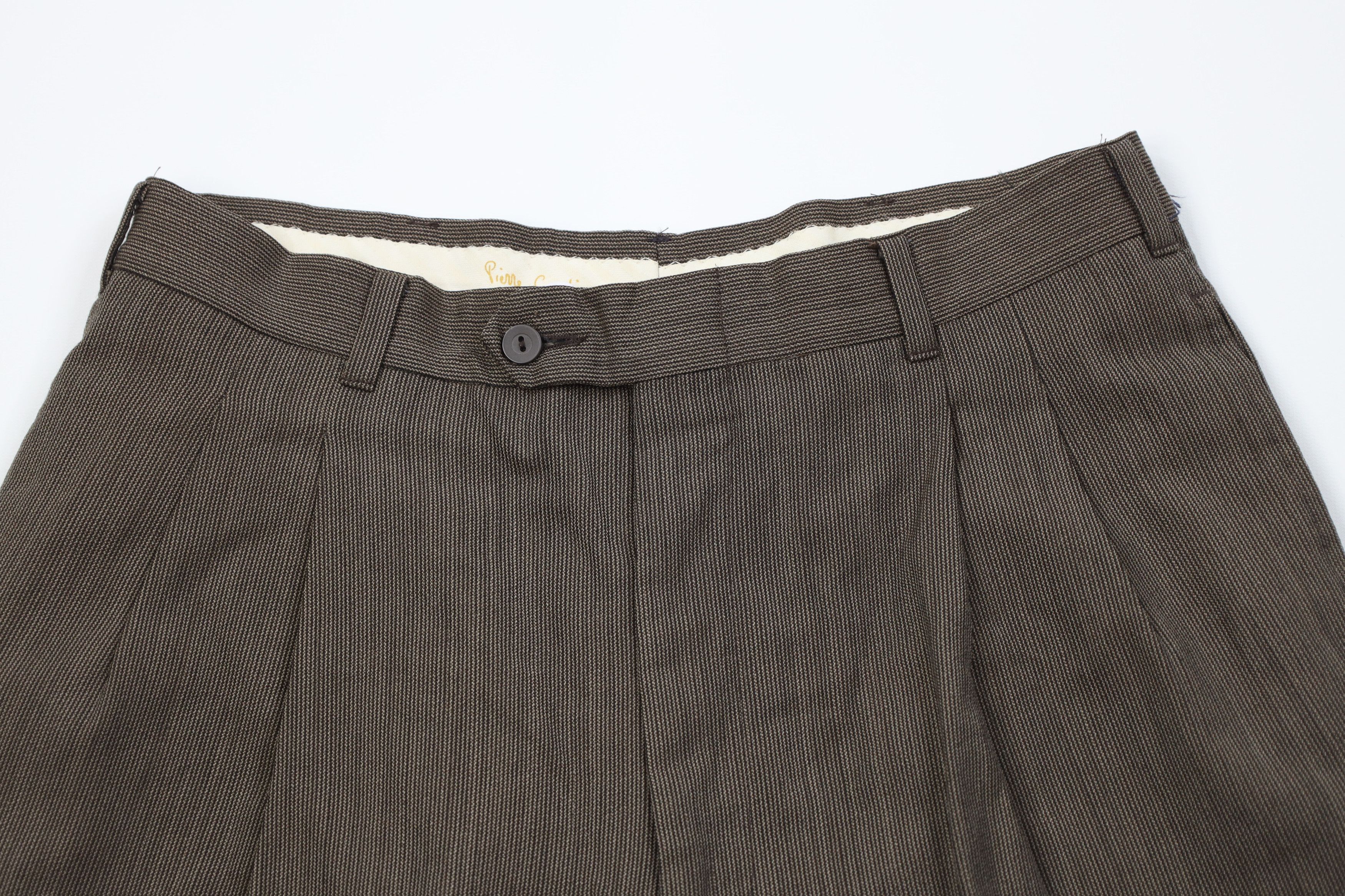 Pierre Cardin Vintage 70s Pierre Cardin Ribbed Knit Wide Leg Pants USA Size US 30 / EU 46 - 2 Thumbnail