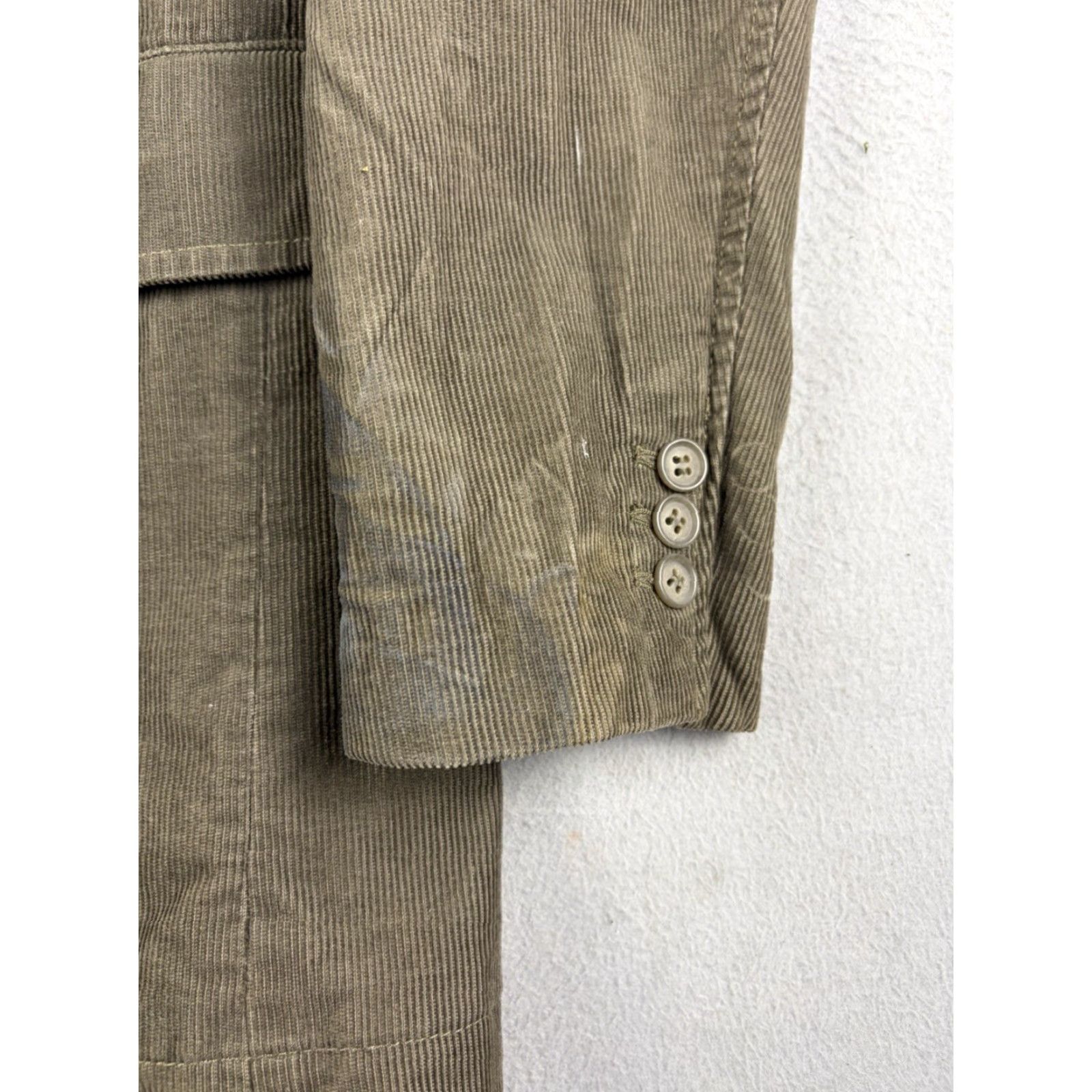 J.Crew J.CREW Blazer Jacket Sport Coat Men’s Size M Green Corduroy Size 40R - 4 Thumbnail