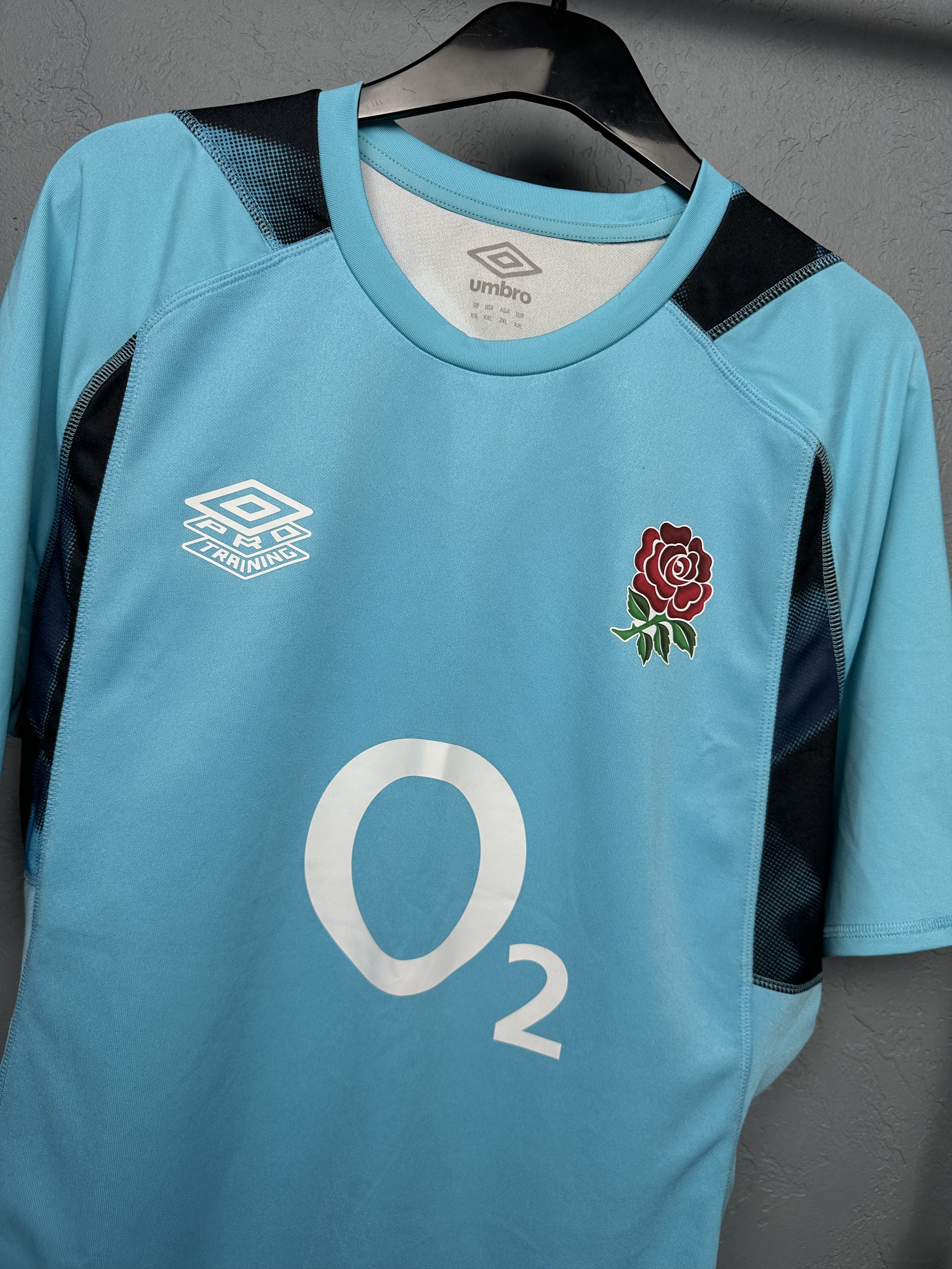 Umbro Umbro O2 England Rugby Jersey T-Shirt Size US XXL / EU 58 / 5 - 2 Thumbnail
