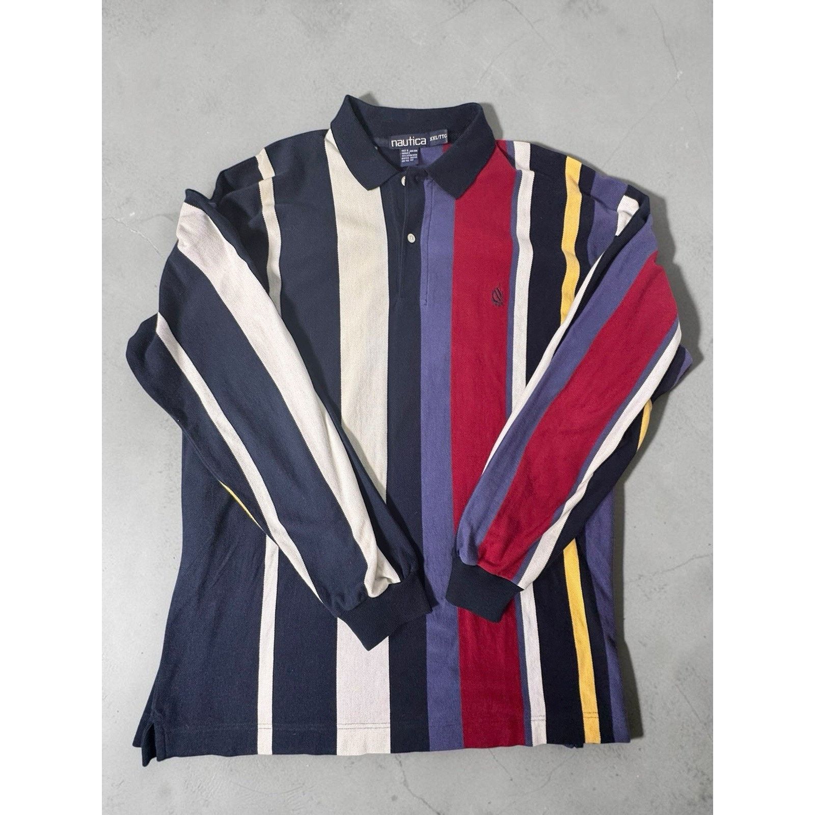 Nautica Vintage 90s Nautica Polo Shirt Mens XXL Long Sleeve Rugby Size US XL / EU 56 / 4 - 1 Thumbnail