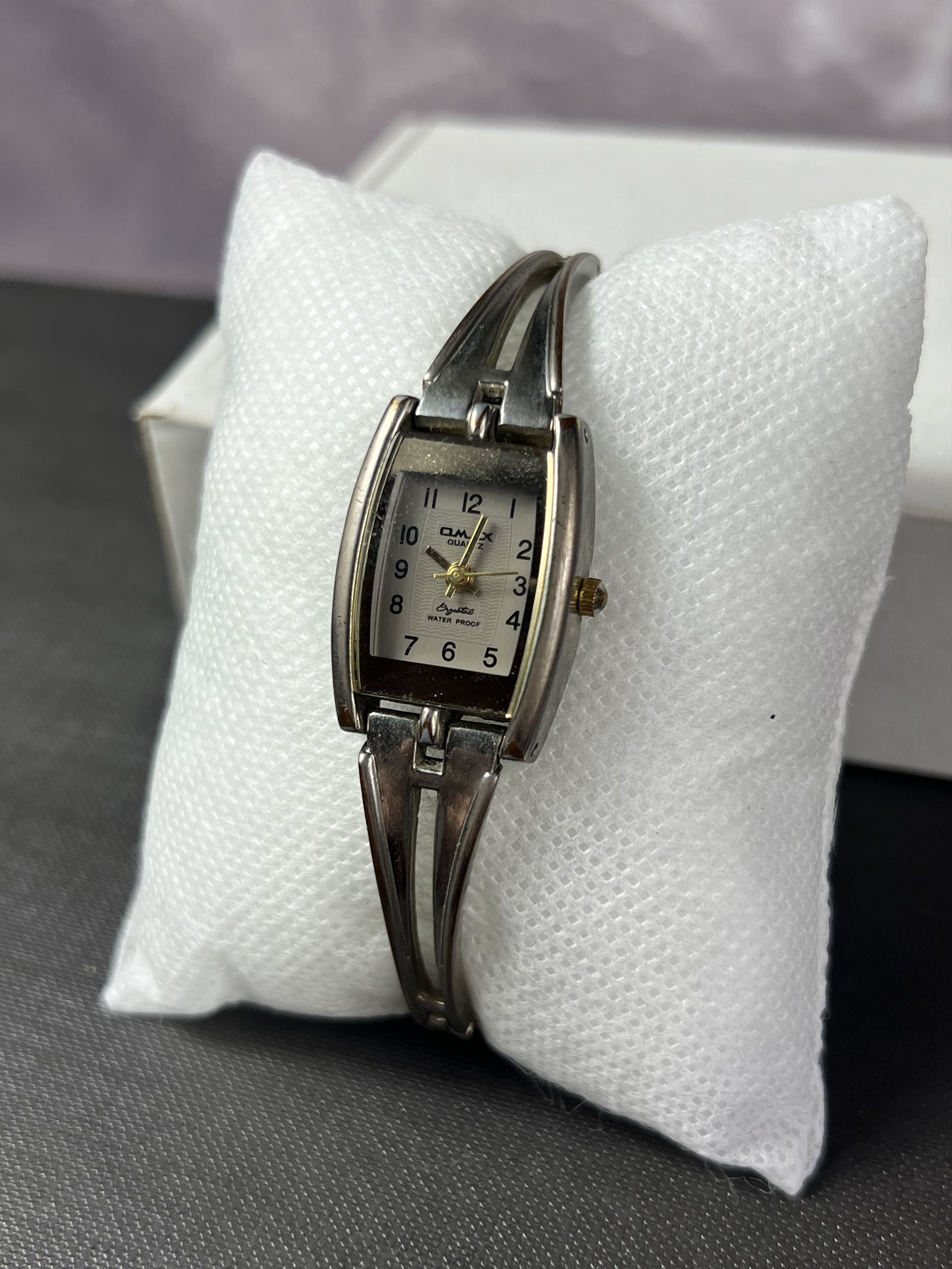 Futuristic Vintage Omax Japanese Style Chain Bracelet Watch