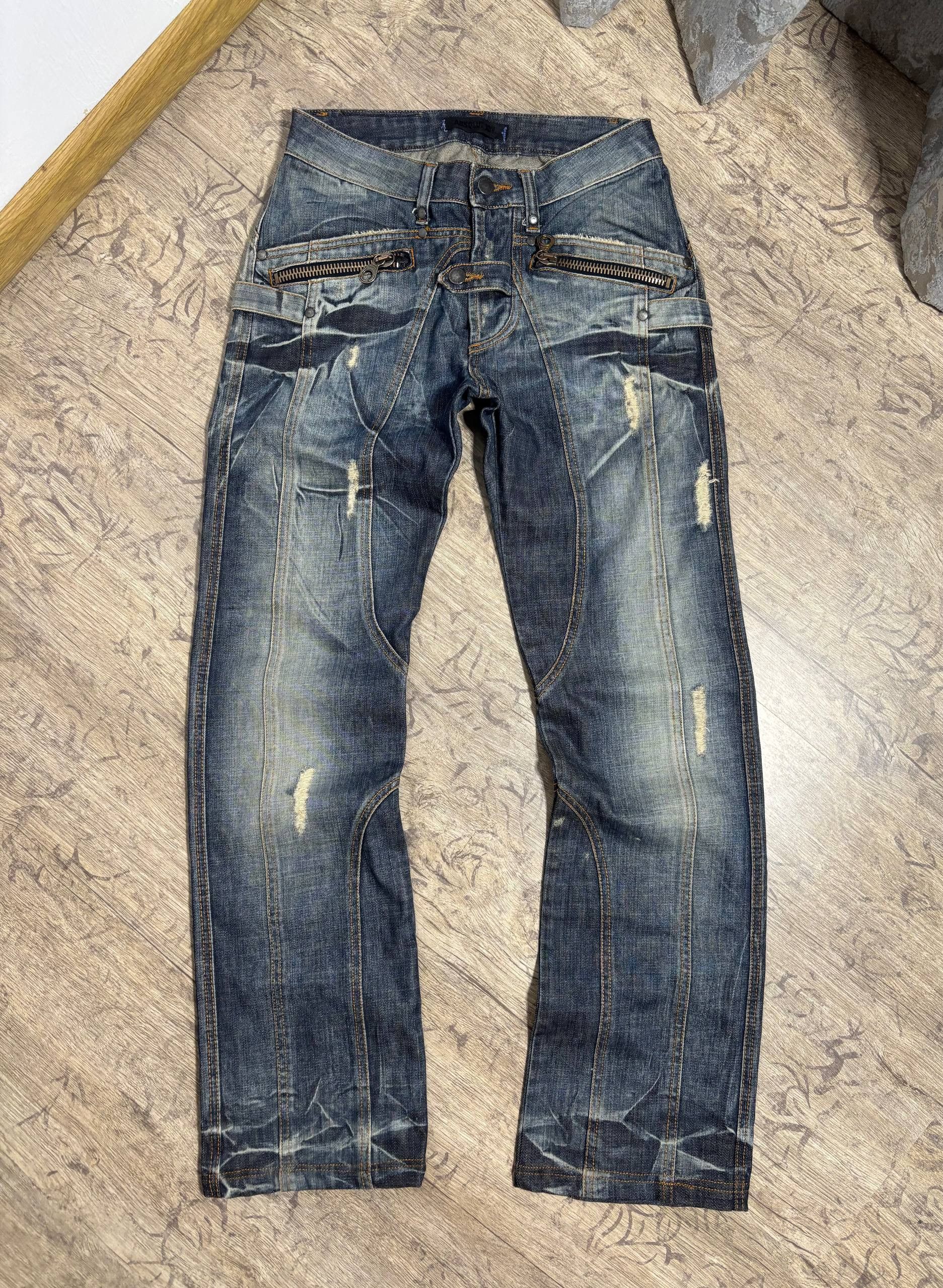 Absolut Joy Absolut Joy Fade Distressed Damage Jeans Sz 28 Size US 28 / EU 44 - 1 Thumbnail