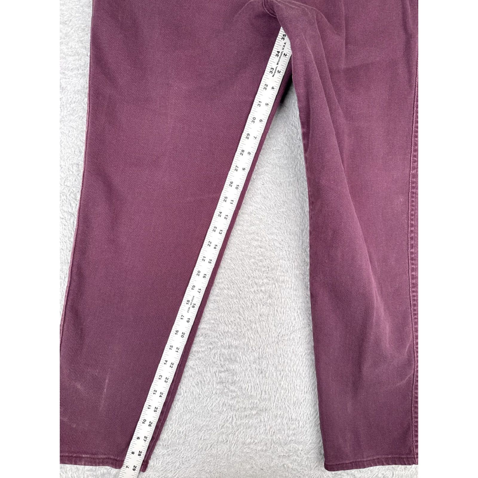 Lee VINTAGE Lee Jeans Women 18 Purple Tapered Leg High Rise 33x30 Cotton Denim 5-Pocket Style Cowboy Size 40" / US 18 - 7 Thumbnail