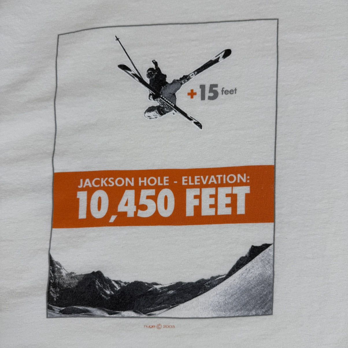 Vintage HUGE Jackson Hole T Shirt Ski Wyoming Graphic Vintage 2003 Size US XL / EU 56 / 4 - 3 Thumbnail