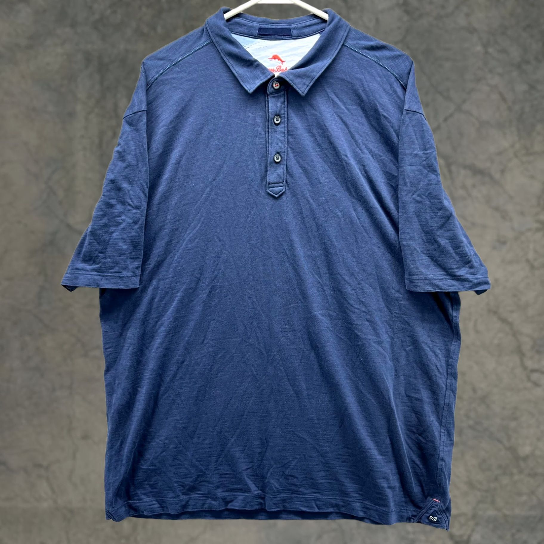 Tommy Bahama VINTAGE Tommy Bahama Polo Shirt Mens XL Blue Navy Pima Cotton Preppy Stretch Extra Size US XL / EU 56 / 4 - 1 Thumbnail