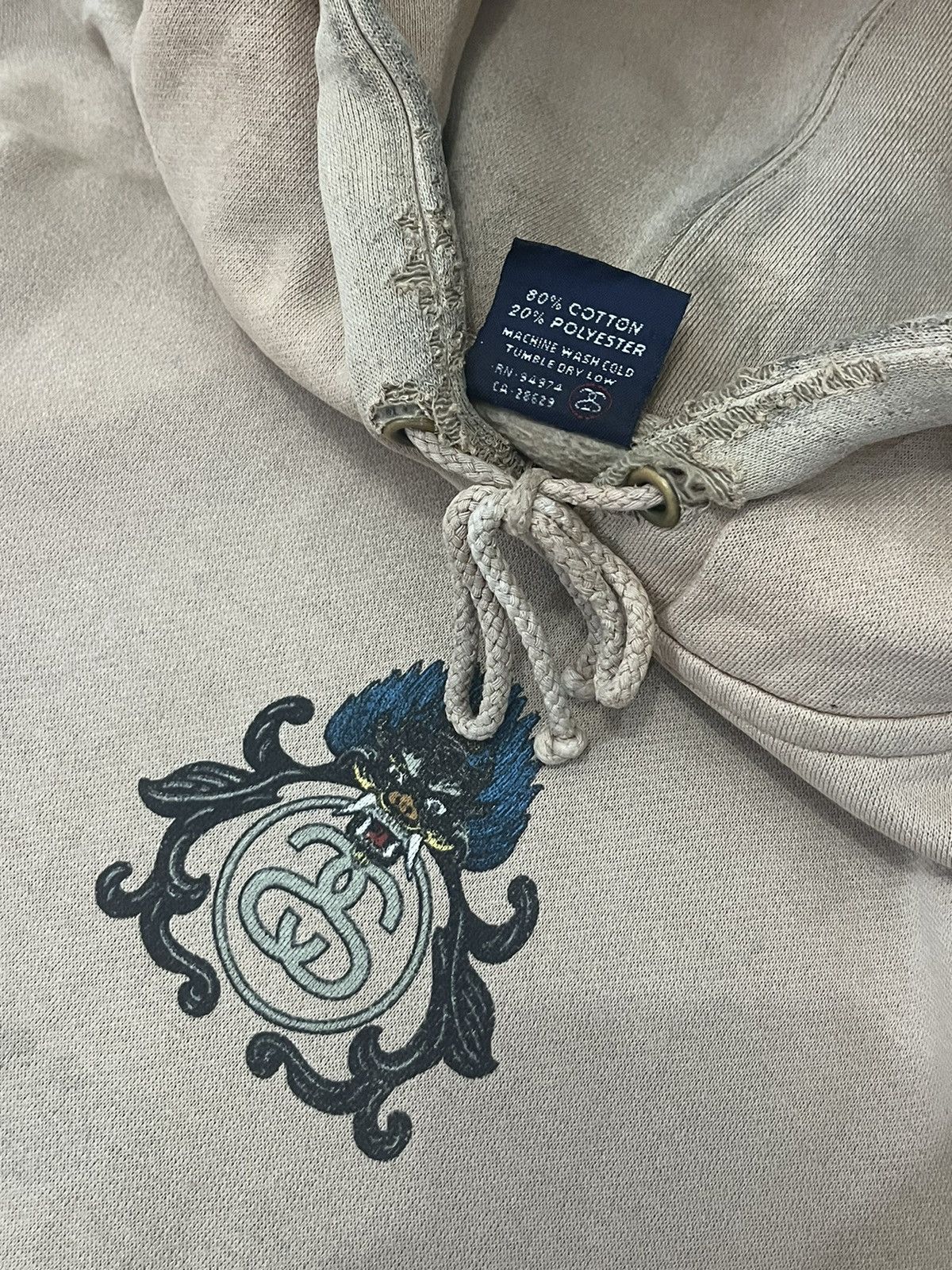 Other Vintage hoodie stussy dragon 90’s Size US XS / EU 42 / 0 - 7 Thumbnail