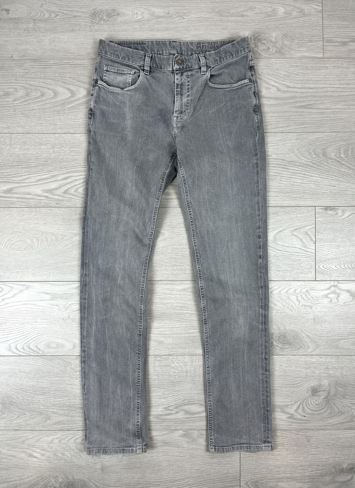 Z Zegna Z Zegna Luxury Grey Washed Denim Slim Pants 30 size Size US 30 / EU 46 - 1 Thumbnail