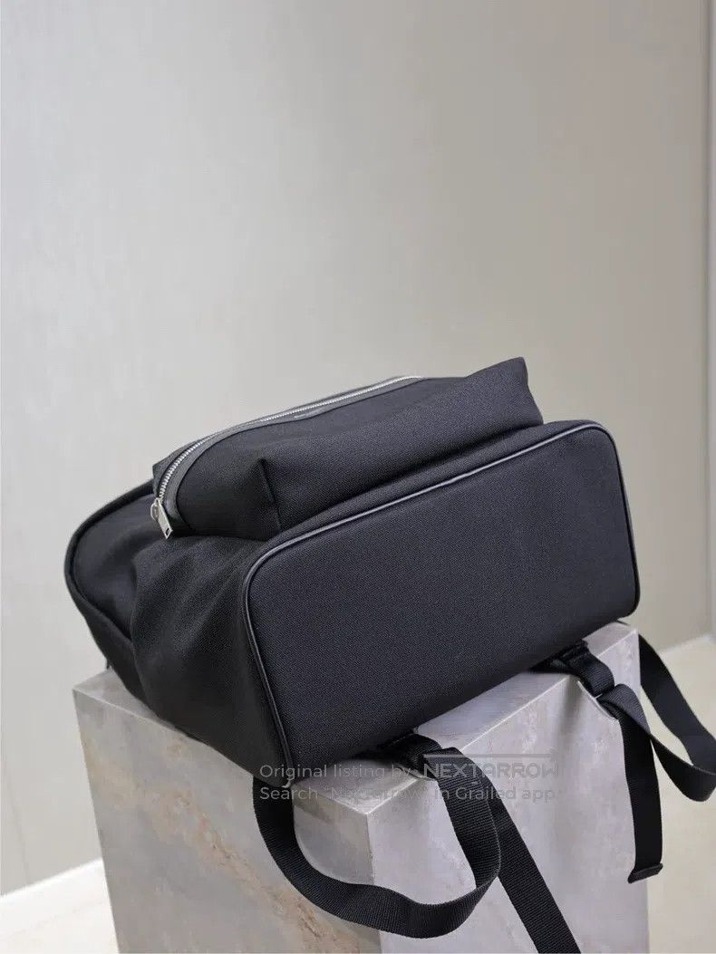 Saint Laurent Paris Saint Laurent Paris Backpack, Black Canvas with Leather Size ONE SIZE - 9 Thumbnail