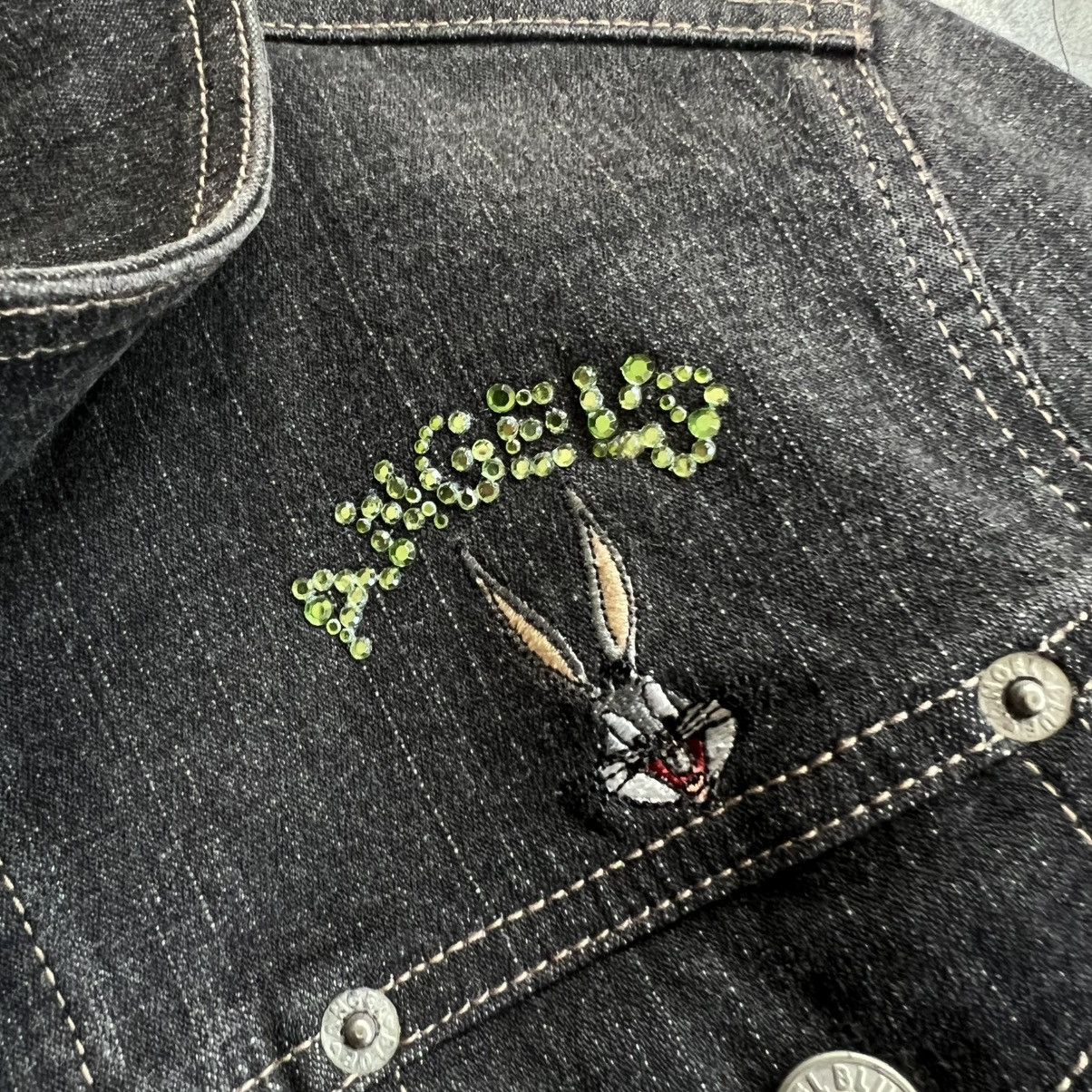 Angel Blue 2000s Angle Blue X Warner Bros Trucker Denim Jacket Size US XS / EU 42 / 0 - 5 Thumbnail