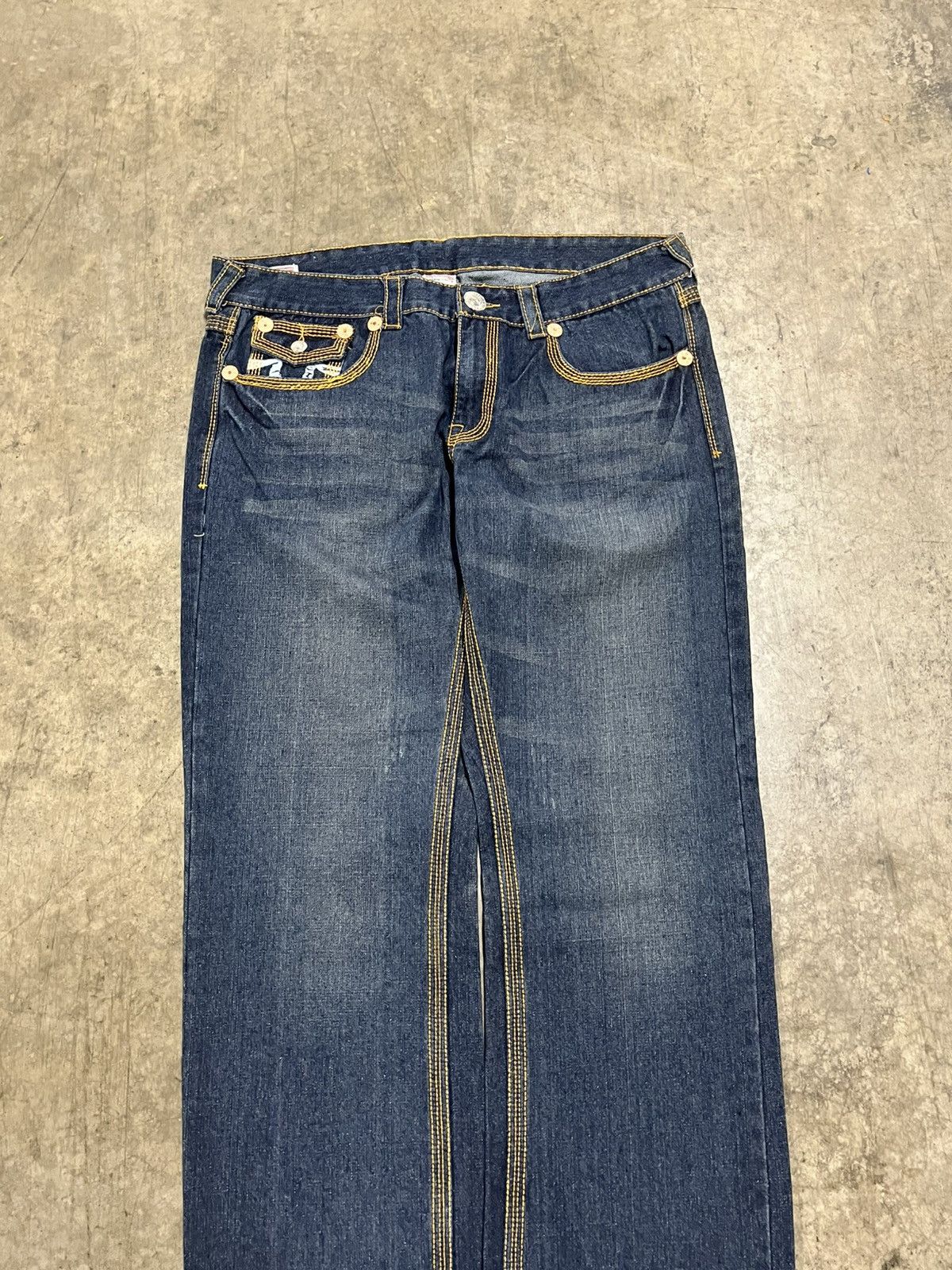 True Religion × Vintage True religion baggy fit denim wide leg skater streetwear Size US 38 / EU 54 - 10 Thumbnail