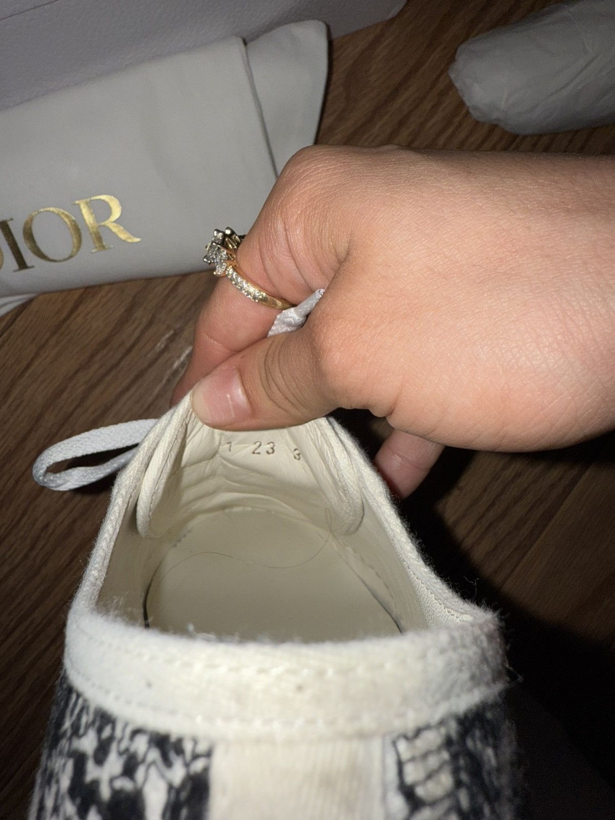 Dior Dior Women's Walk'n'Dior Platform Cotton Sneaker Size US 8 / IT 38 - 4 Thumbnail