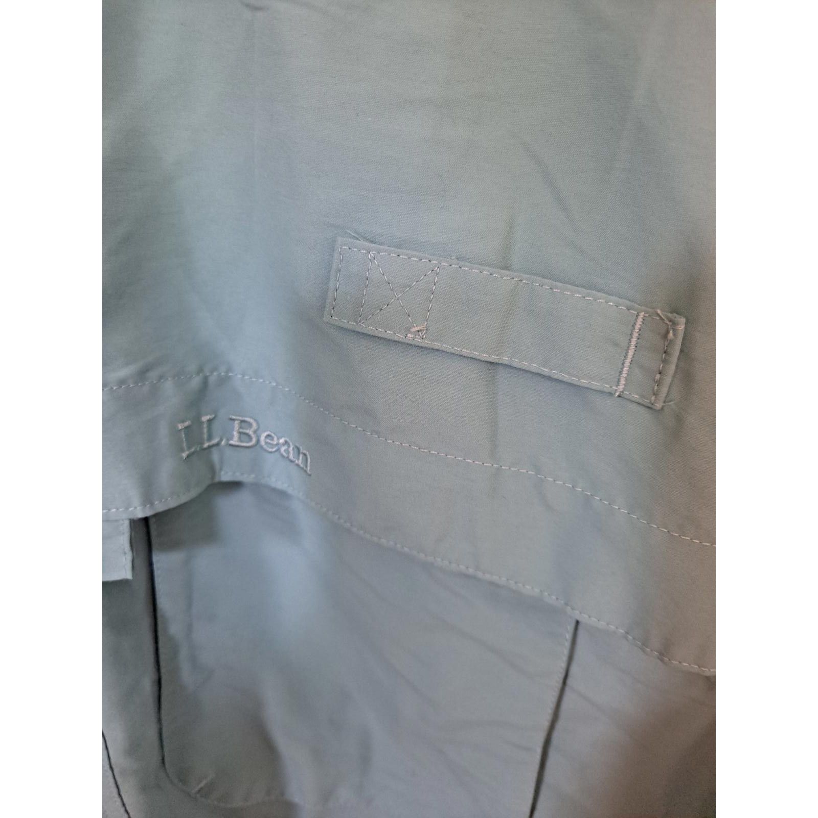 L.L. Bean L.L. Bean Light Blue Button Up Windbreaker Shirt Size L Size US L / EU 52-54 / 3 - 2 Thumbnail