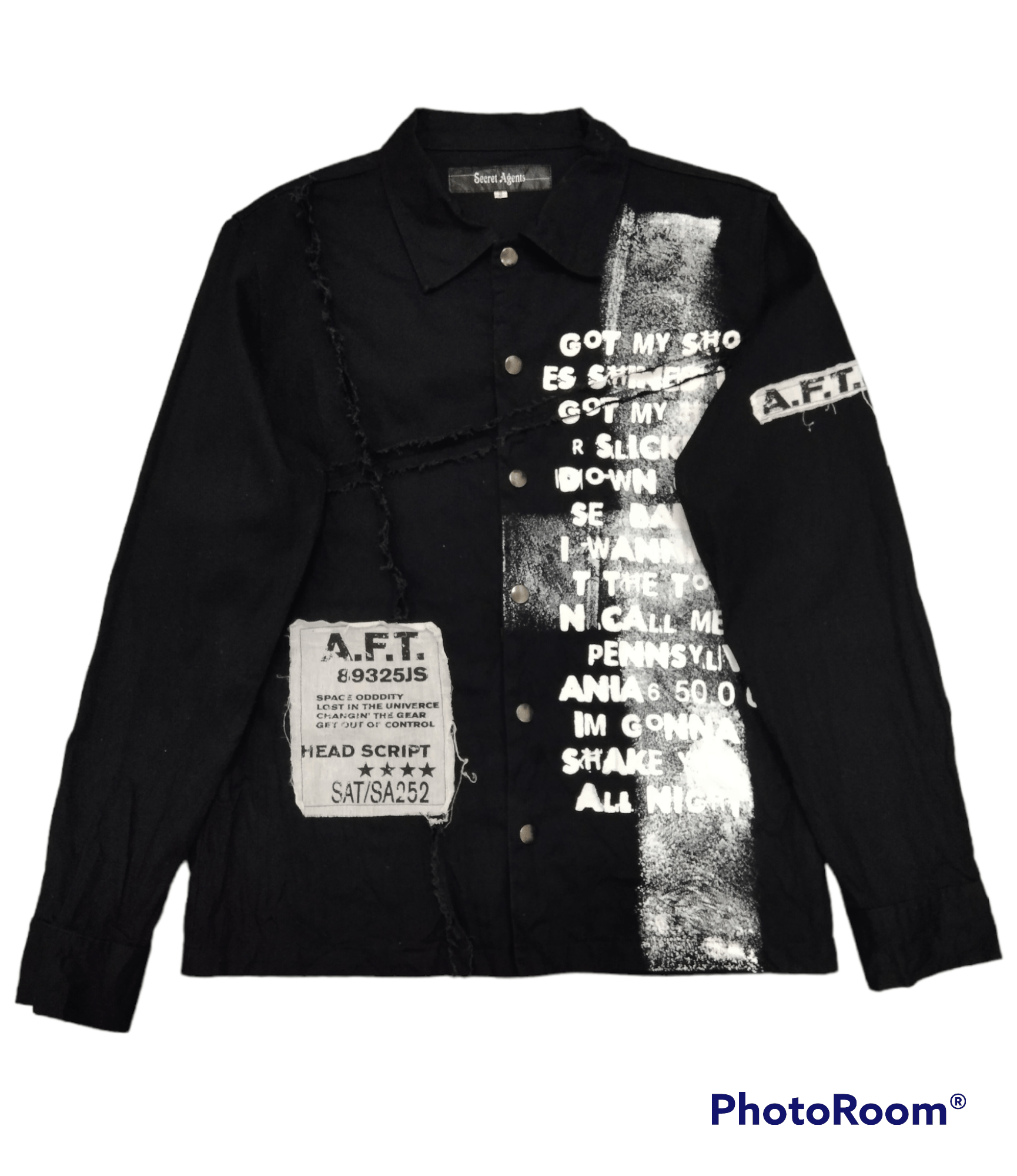 Japanese Brand SICK SECRET AGENTS SPLATTER SNAP BUTTON Size US S / EU 44-46 / 1 - 1 Thumbnail