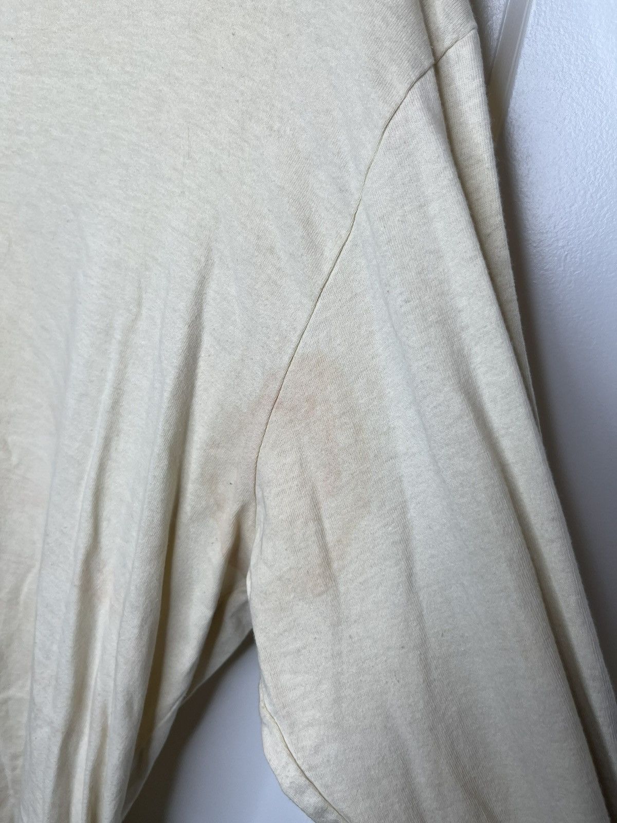 Stone Island STONE ISLAND Long Sleeve T Shirt Size Large Cream White Size US L / EU 52-54 / 3 - 10 Thumbnail