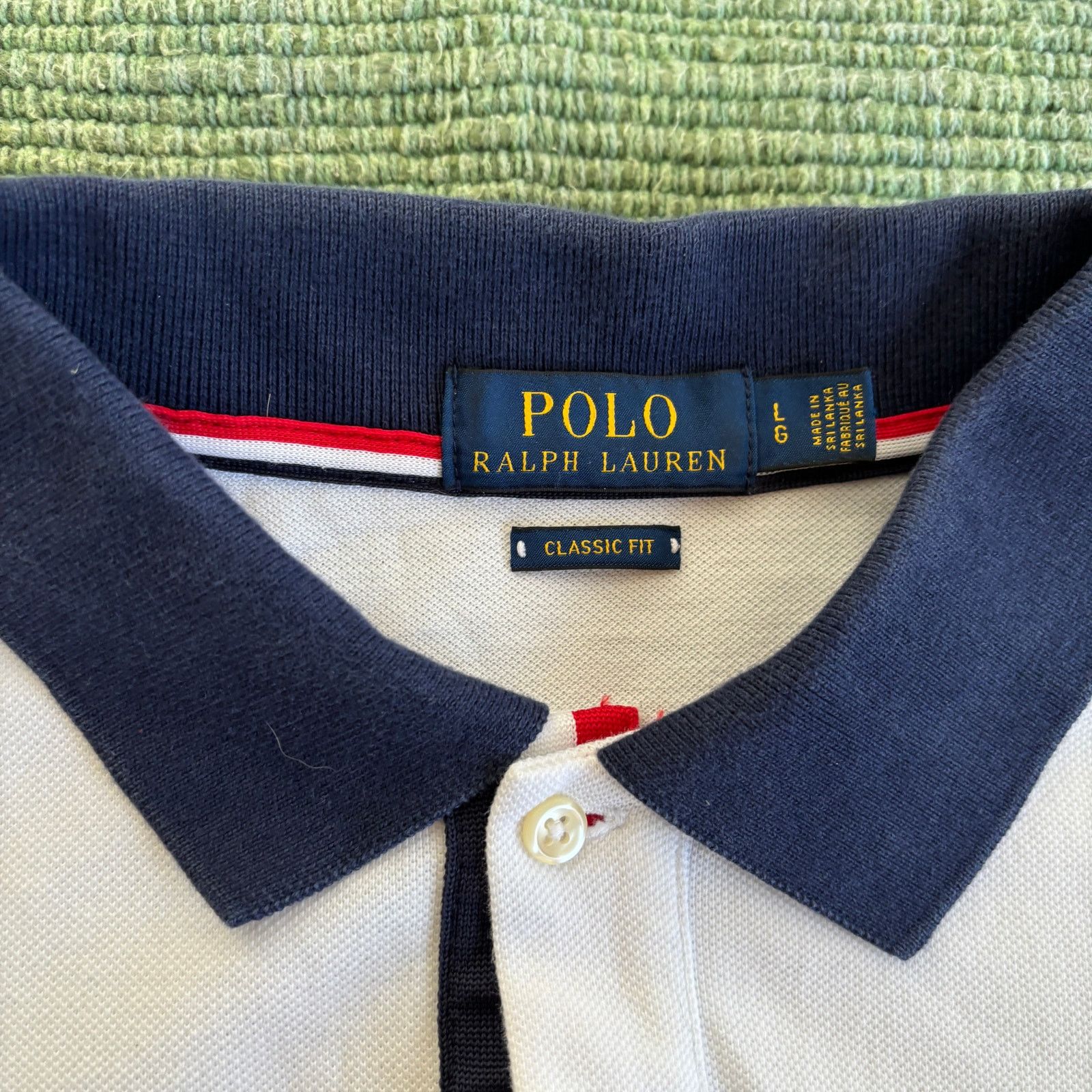 Polo Ralph Lauren Polo Ralph Lauren White/Blue Classic Fit Polo Shirt Large Size US L / EU 52-54 / 3 - 2 Thumbnail