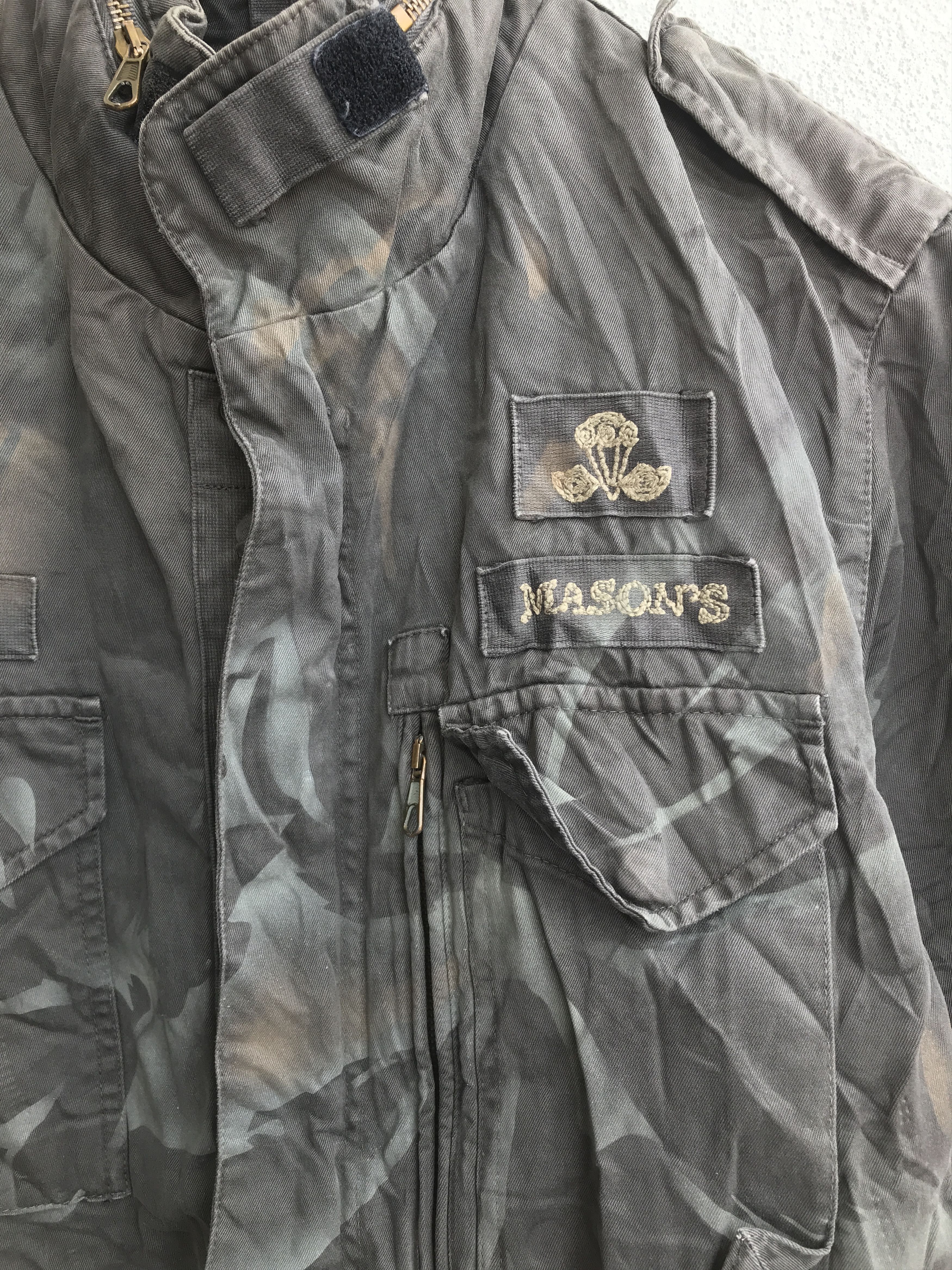Japanese Brand Masons army jacket rare design Size US M / EU 48-50 / 2 - 2 Thumbnail