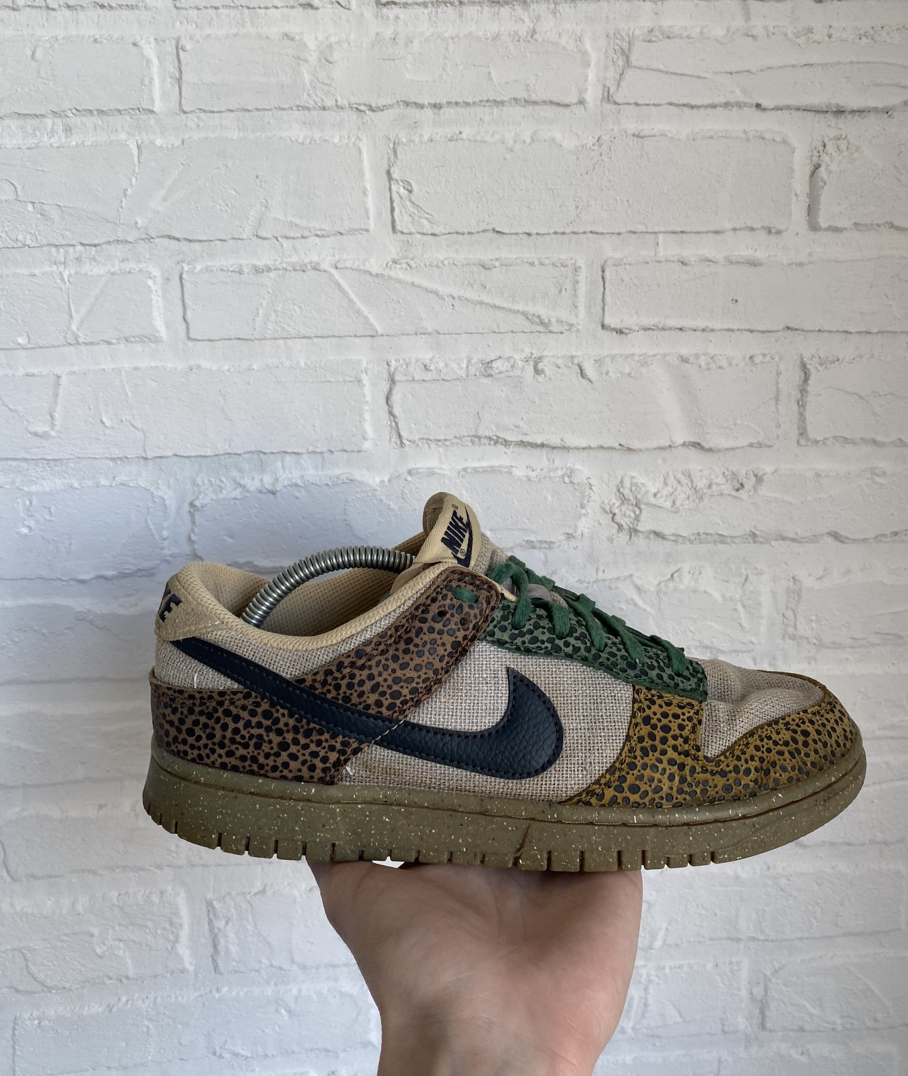 Nike Nike Dunk Low Safari Golden Moss Size US 9 / EU 42 - 1 Thumbnail