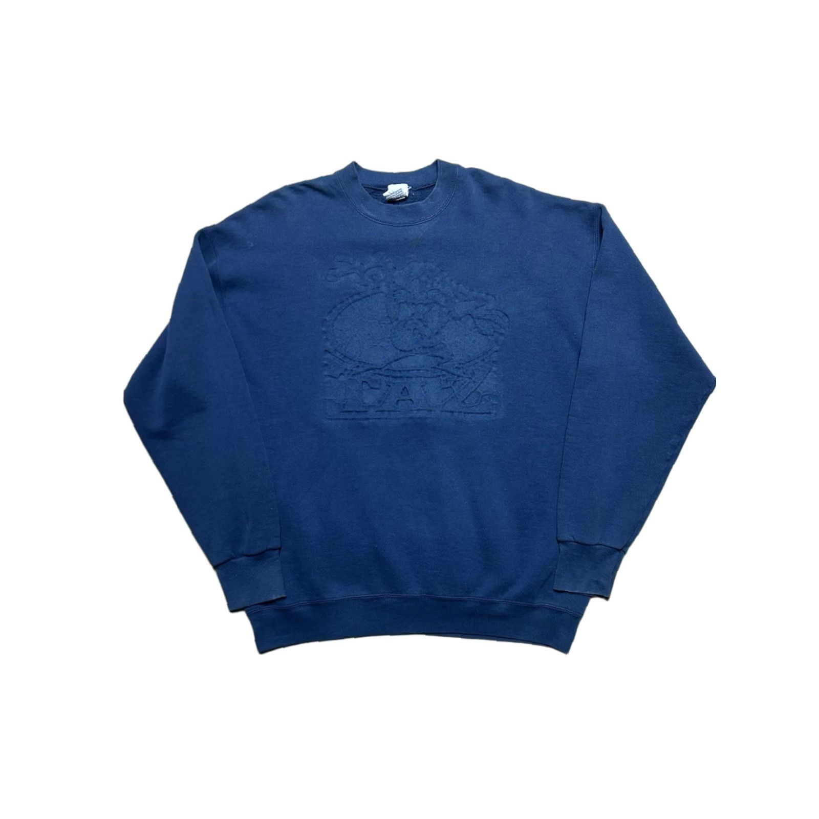 Vintage VINTAGE 90s LOONEY TUNES TAZ EMBOSSED BLUE SWEATSHIRT ADULT XL CREWNECK MEN Blue XL Sweatshirt 90s Taz Looney Tunes Embossed - Mens Size US XL / EU 56 / 4 - 1 Thumbnail