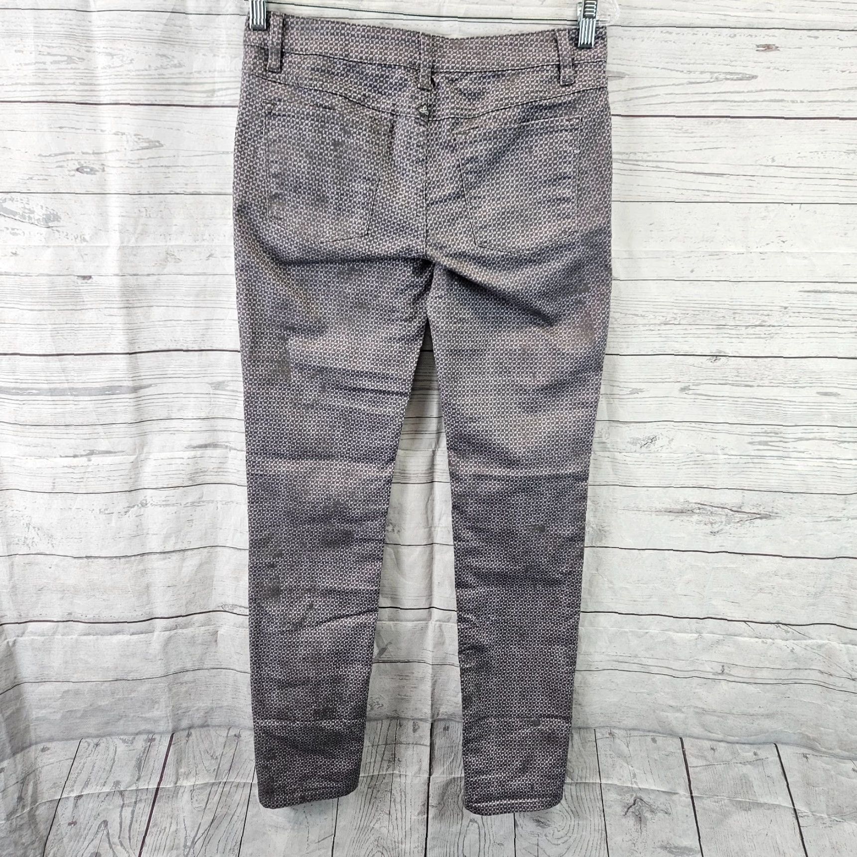 Prana prAna Womens Kara Jeans Skinny Low Rise 6 Purple Gray Multicolor Cotton 31.5 in Inseam Womens Girls Mens Size 28" / US 6 / IT 42 - 3 Thumbnail