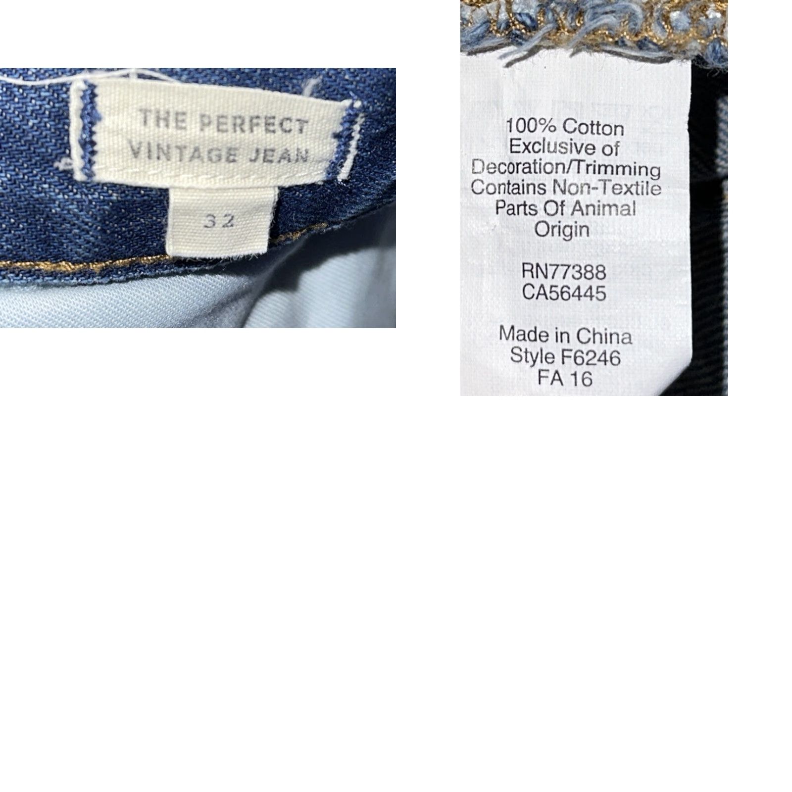 Madewell Madewell Jeans 32 X 29.5 Blue Denim Zip Fly Casual Jeans Mens Size US 32 / EU 48 - 8 Thumbnail
