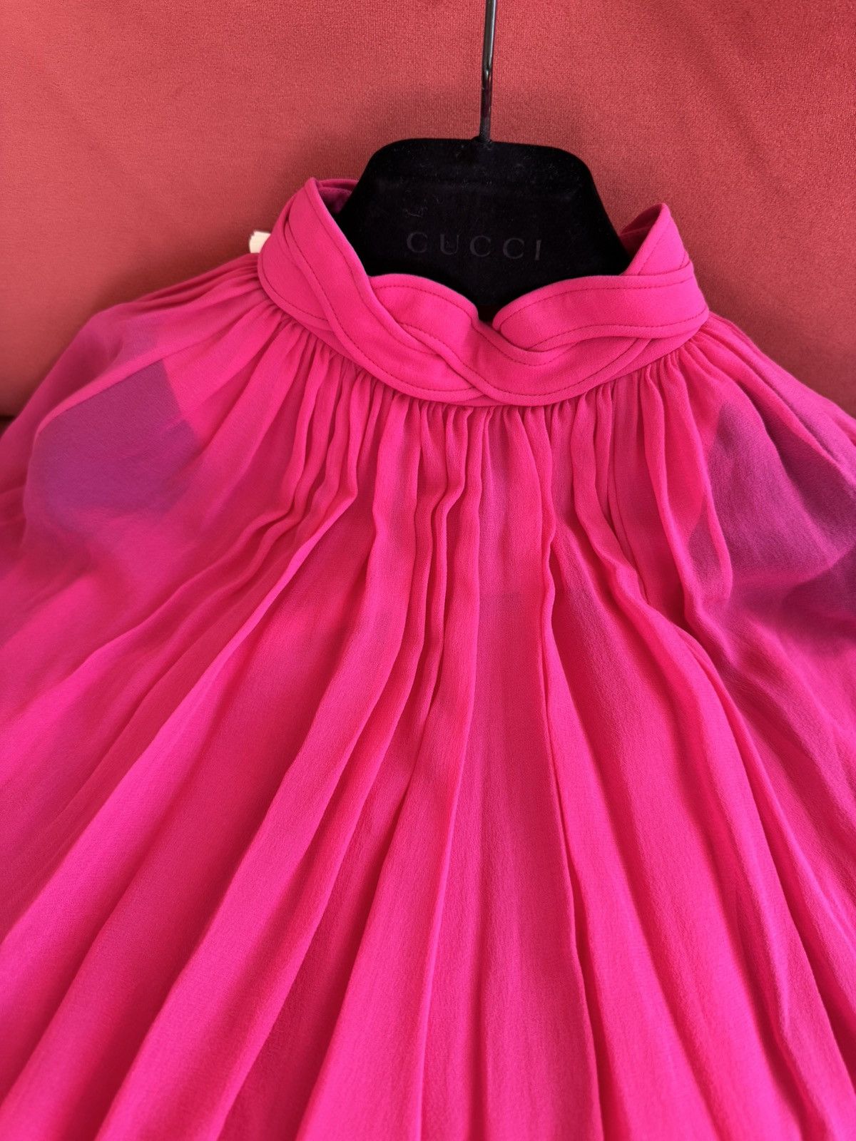 Gucci Gucci New £6500 silk layered pink maxi dress, size XS, 38 IT Size XS / US 0-2 / IT 36-38 - 11 Thumbnail