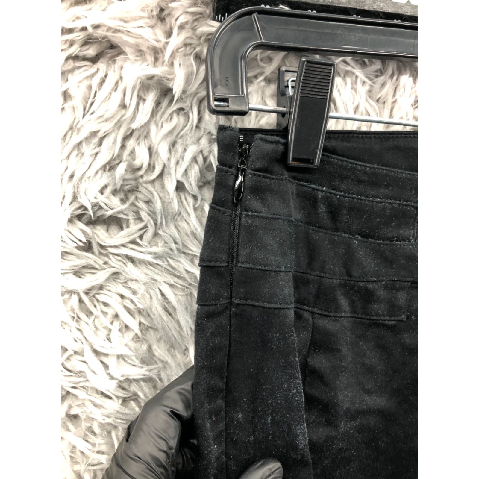 Express Express Womens Skirt Pencil Knee Length Black Slit Belt Buckle Fastener 0 Size Regular Cotton Polyester Spandex Denim Solid Blue!!! Size 25" / US 0 / IT 36 - 5 Thumbnail