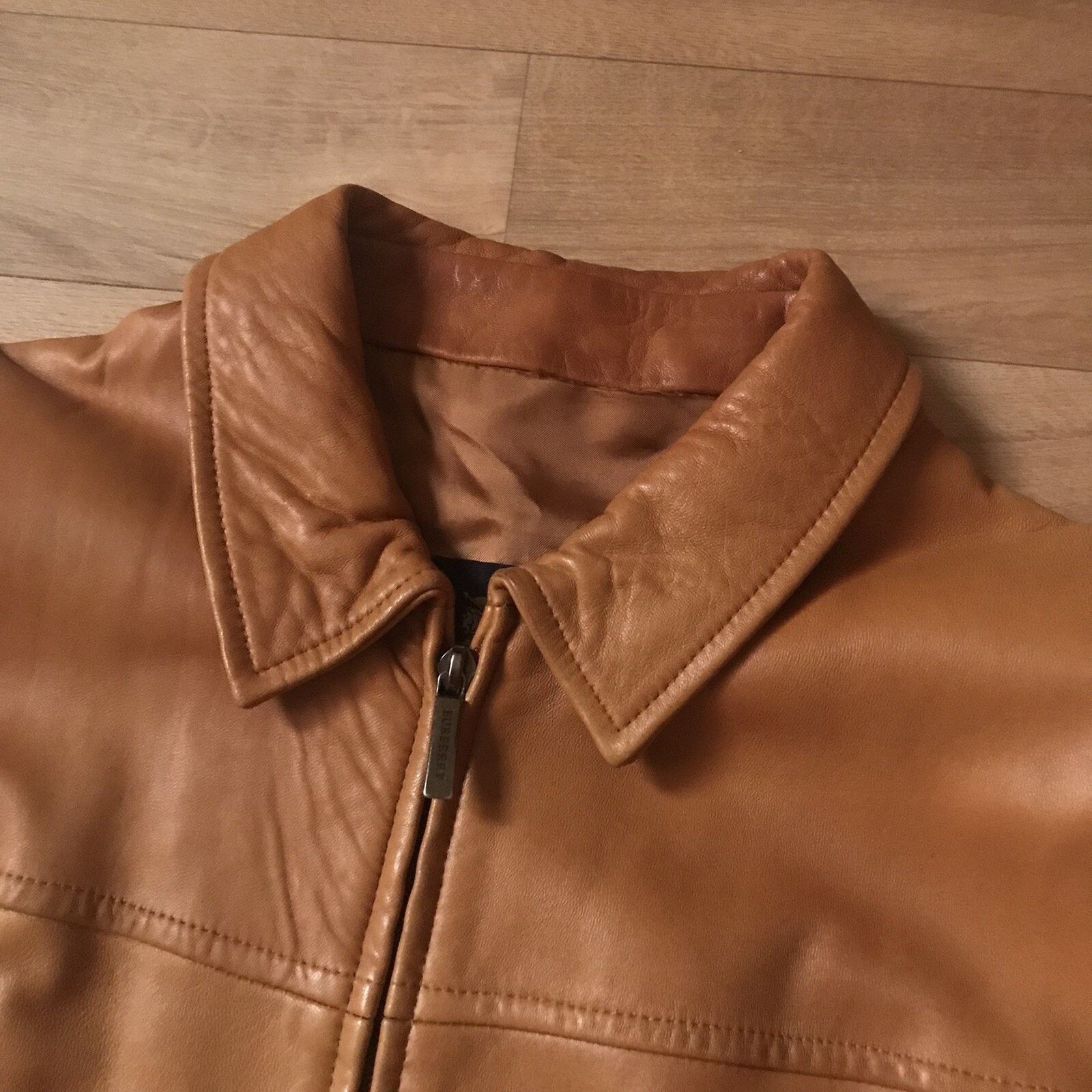 Burberry Burberry London Leather Jacket trench coat Overcoat ORANGE Size L / US 10 / IT 46 - 4 Thumbnail