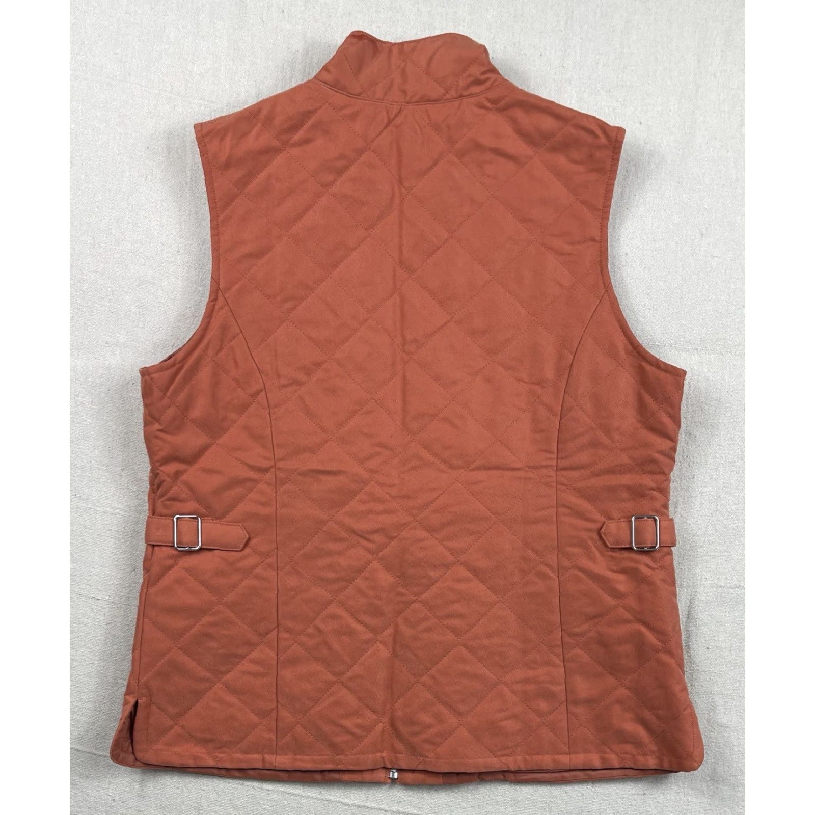 Orvis Orvis Quilted Vest Jacket Lined Womens Sz S Salmon Light Orange Fishing Full Zip Vest Womens S Orange Quilt Full Zip Outdoors Fat? Size S / US 4 / IT 40 - 4 Thumbnail