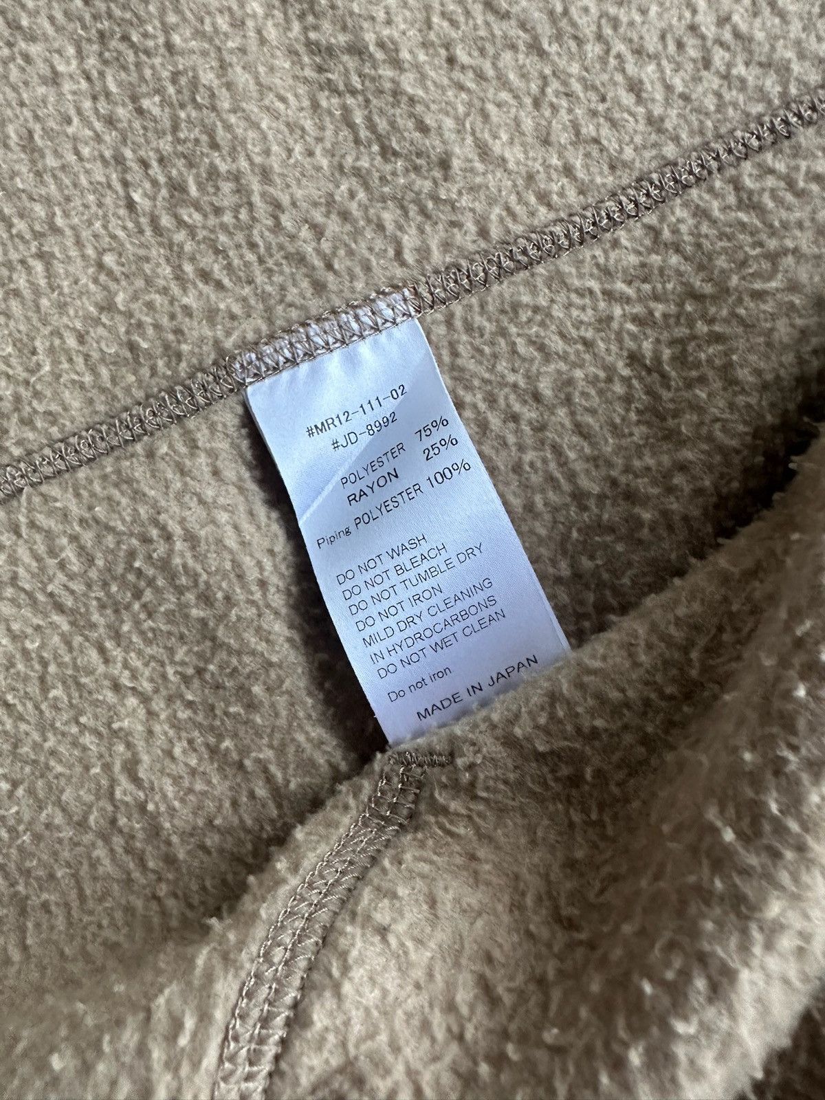 Danton Danton Vetements Collarless Fleece Button Jacket Size US M / EU 48-50 / 2 - 7 Thumbnail