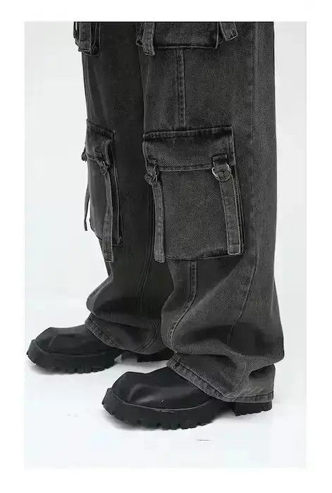 Japanese Brand Multi Pockets Cargo Baggy jeans Size US 30 / EU 46 - 6 Thumbnail