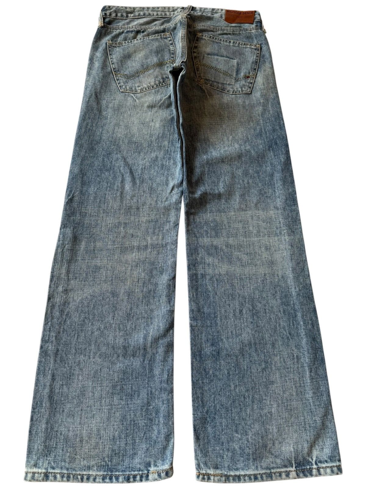 Tommy Hilfiger Vintage Hilfiger Chalk Wash Low Waist Baggy Jeans Size US 32 / EU 48 - 2 Thumbnail