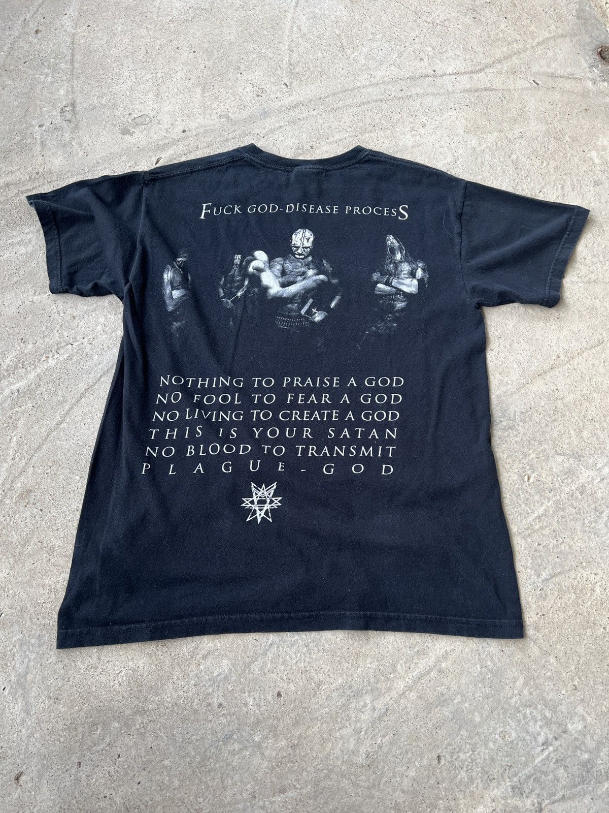 Band Tees Otargos Fuck God Disease Process Tee Size US M / EU 48-50 / 2 - 1 Thumbnail