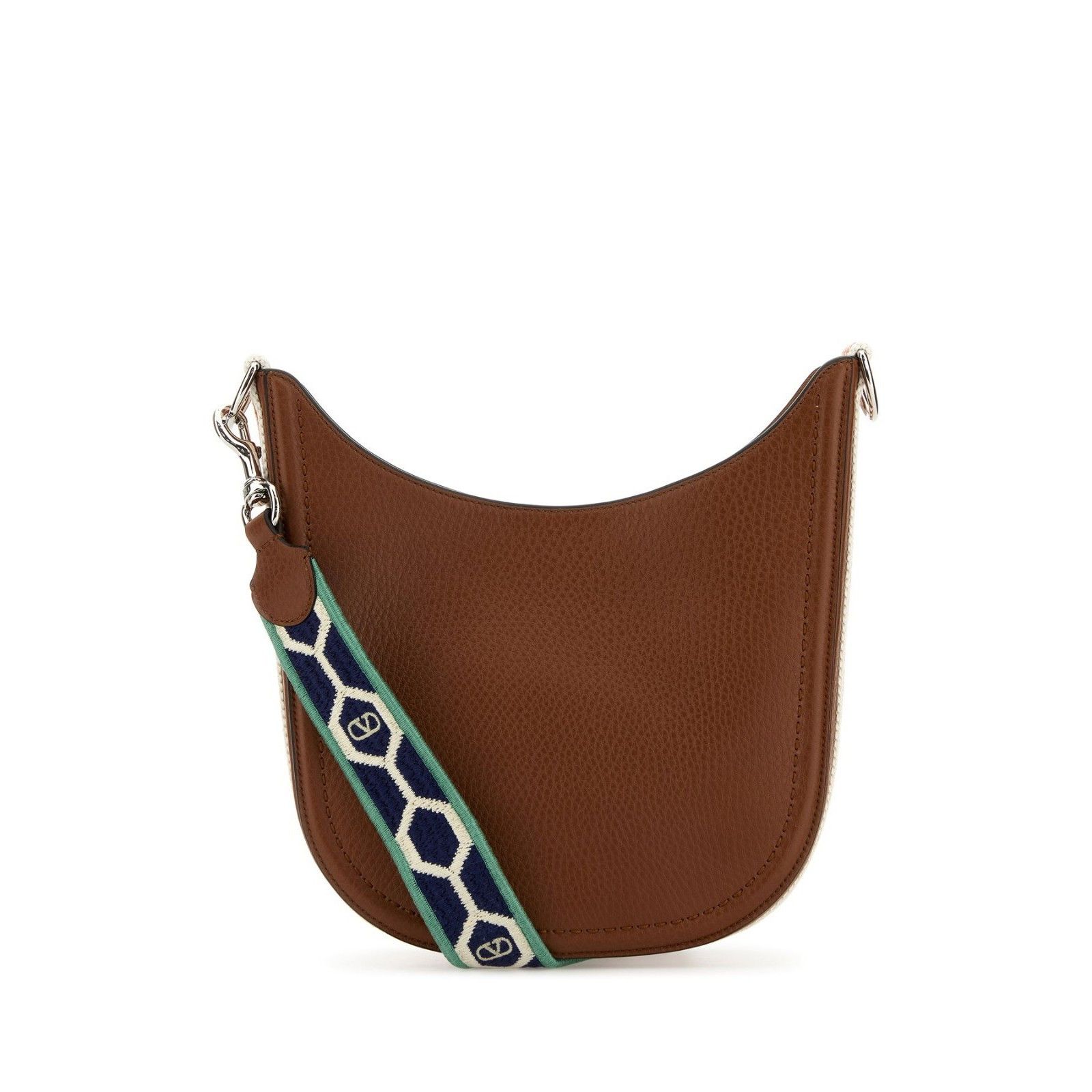 Valentino VALENTINO GARAVANI Saddle Brown Grained Leather Shoulder Bag Size ONE SIZE - 3 Thumbnail